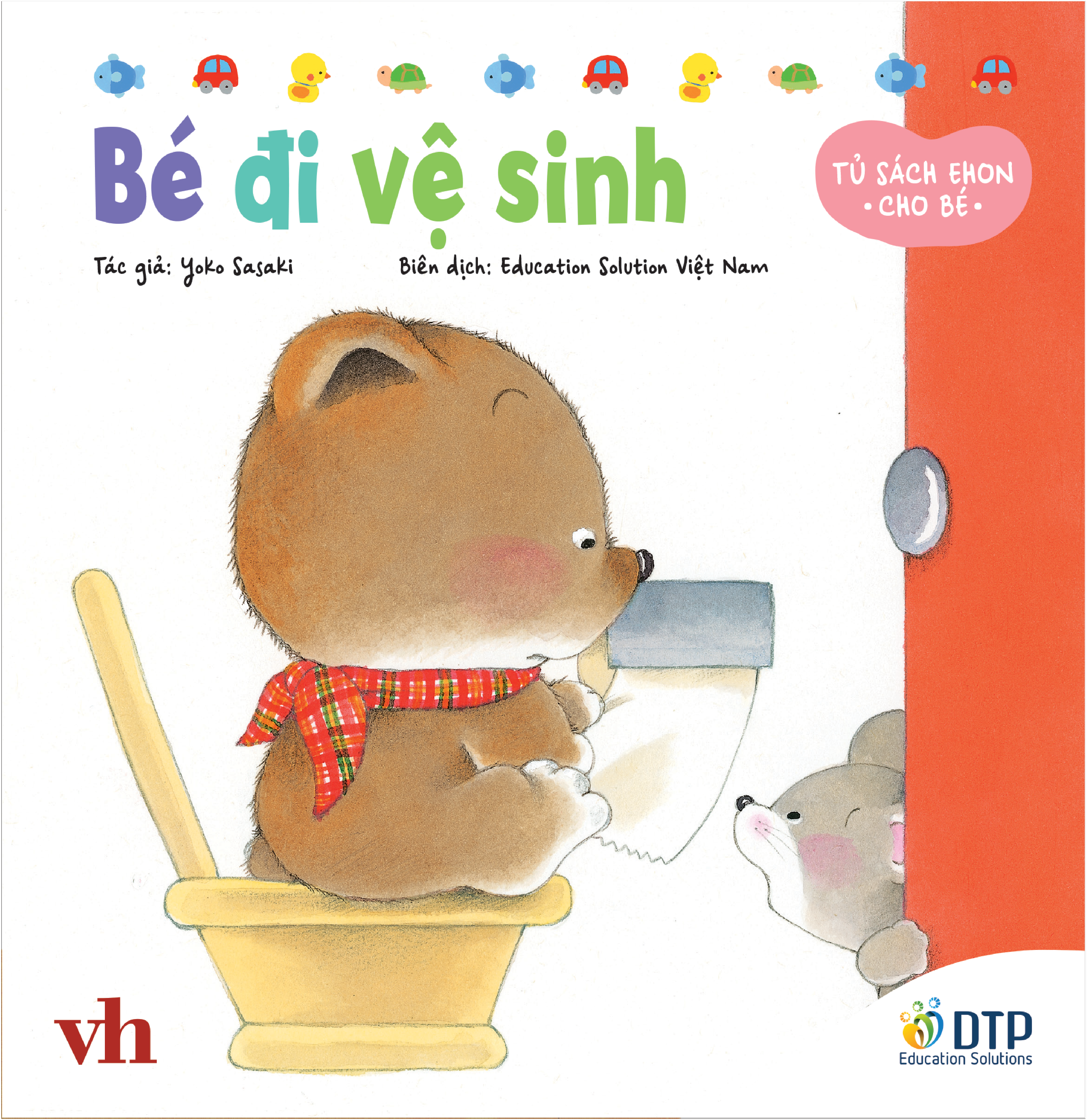 tủ sách ehon cho bé - bé đi vệ sinh - bìa cứng