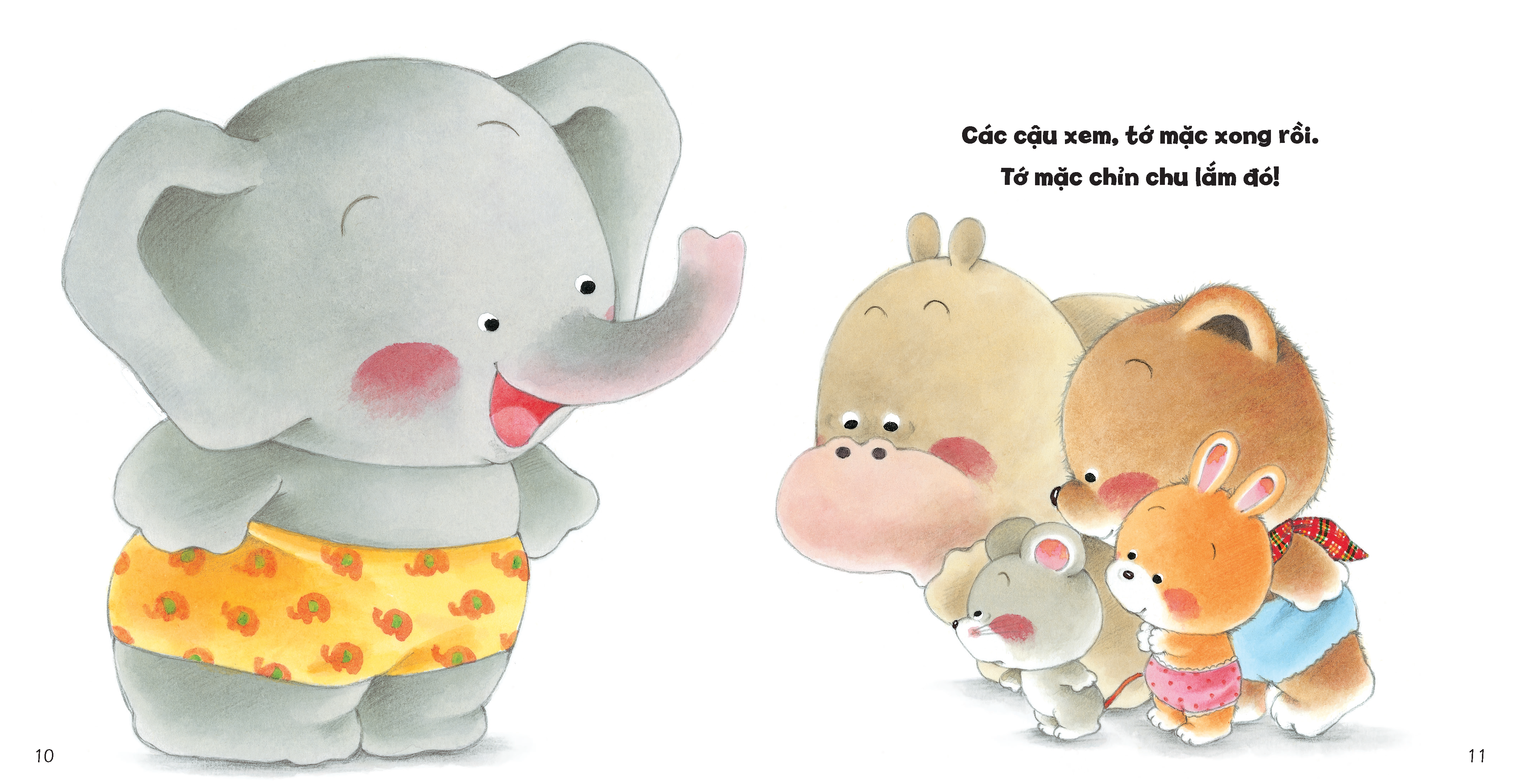 tủ sách ehon cho bé - bé mặc quần được rồi!​ - bìa cứng