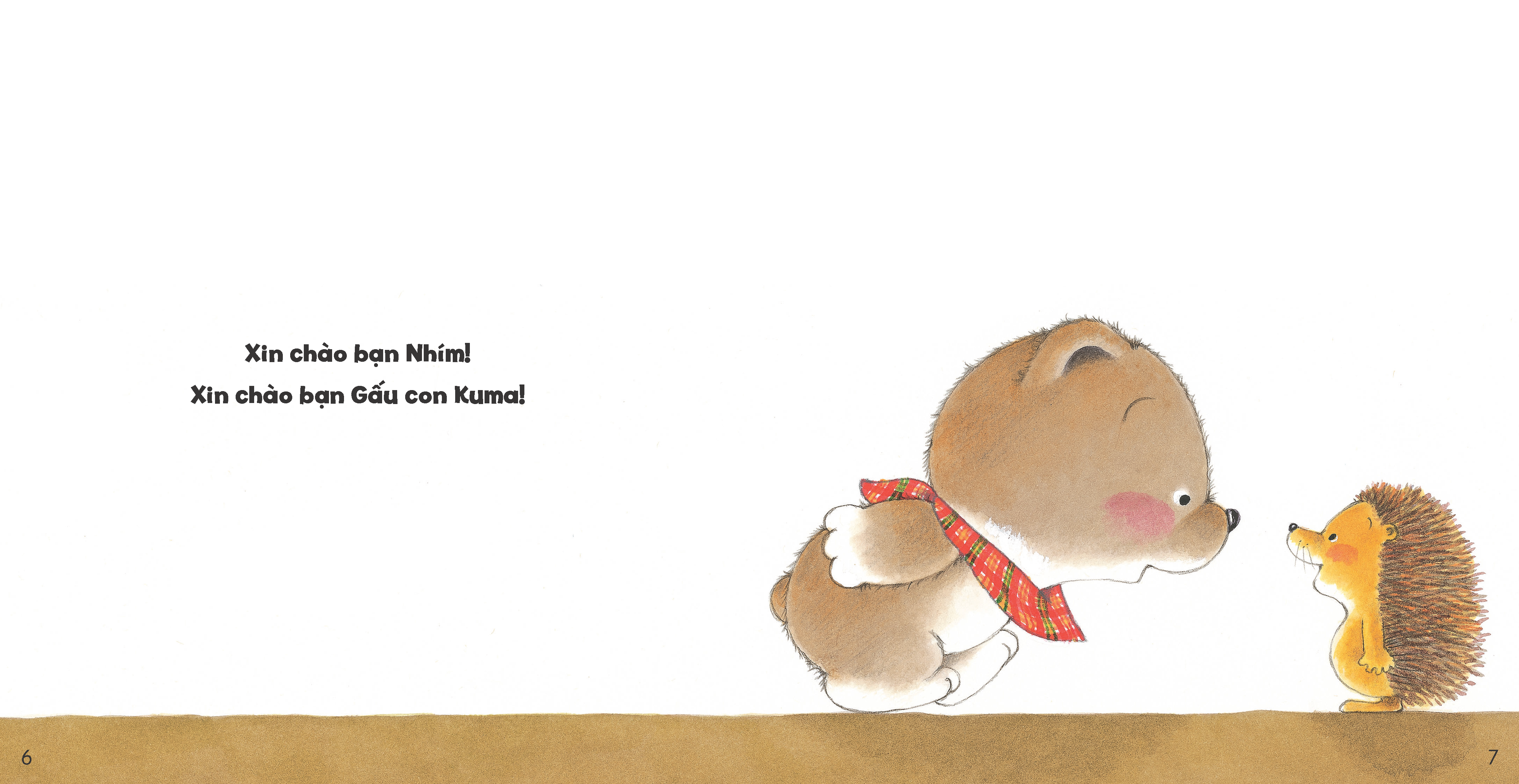 tủ sách ehon cho bé - chào bạn nhé! - bìa cứng