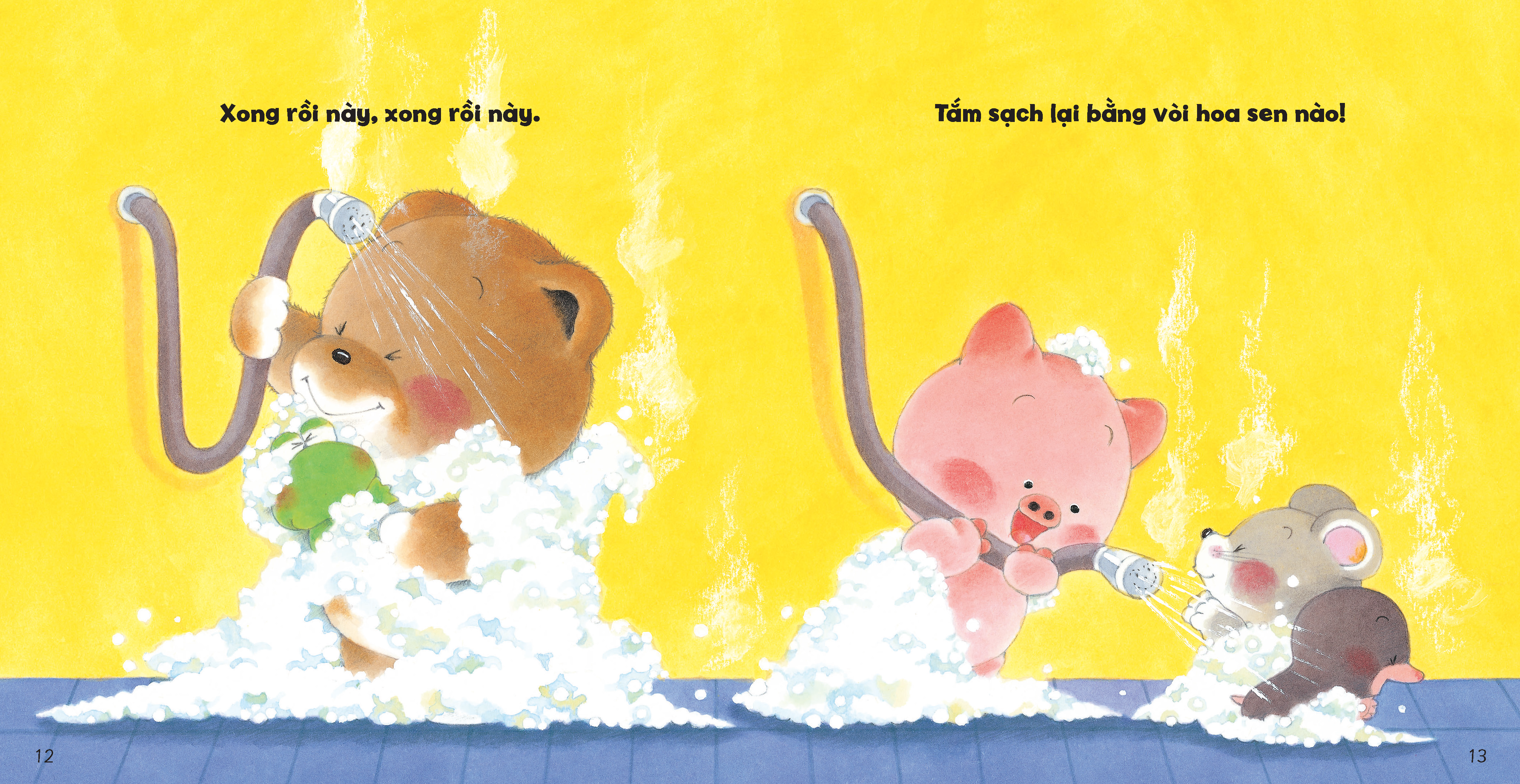 tủ sách ehon cho bé - cùng tắm nào!​​​ - bìa cứng