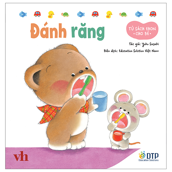 tủ sách ehon cho bé - đánh răng - bìa cứng