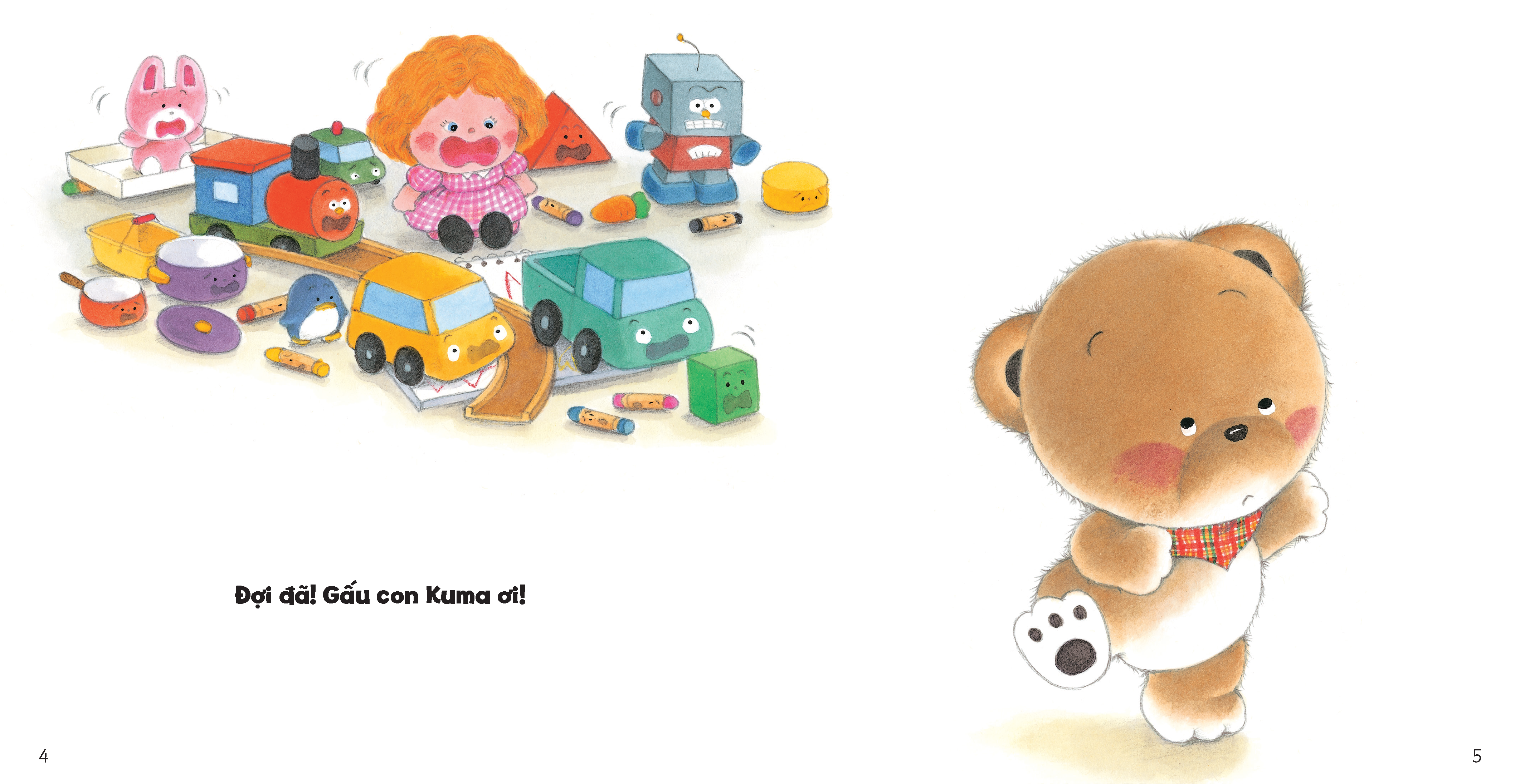 tủ sách ehon cho bé - dọn dẹp đồ chơi​ - bìa cứng