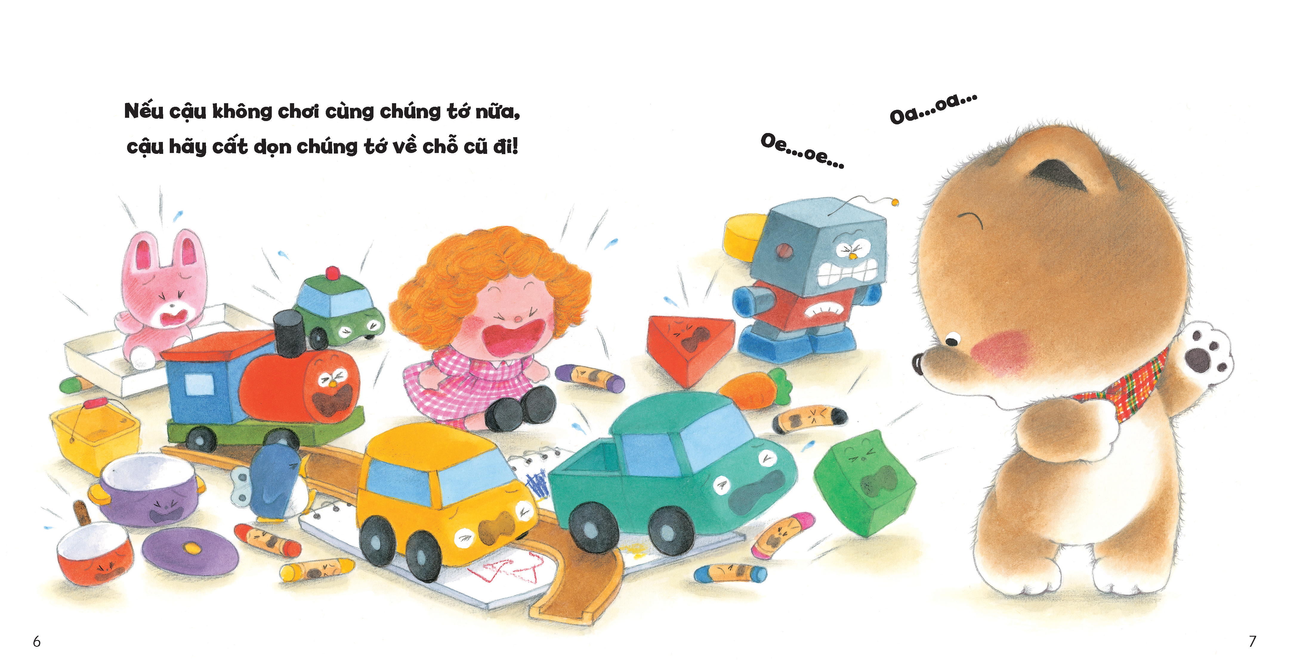 tủ sách ehon cho bé - dọn dẹp đồ chơi​ - bìa cứng