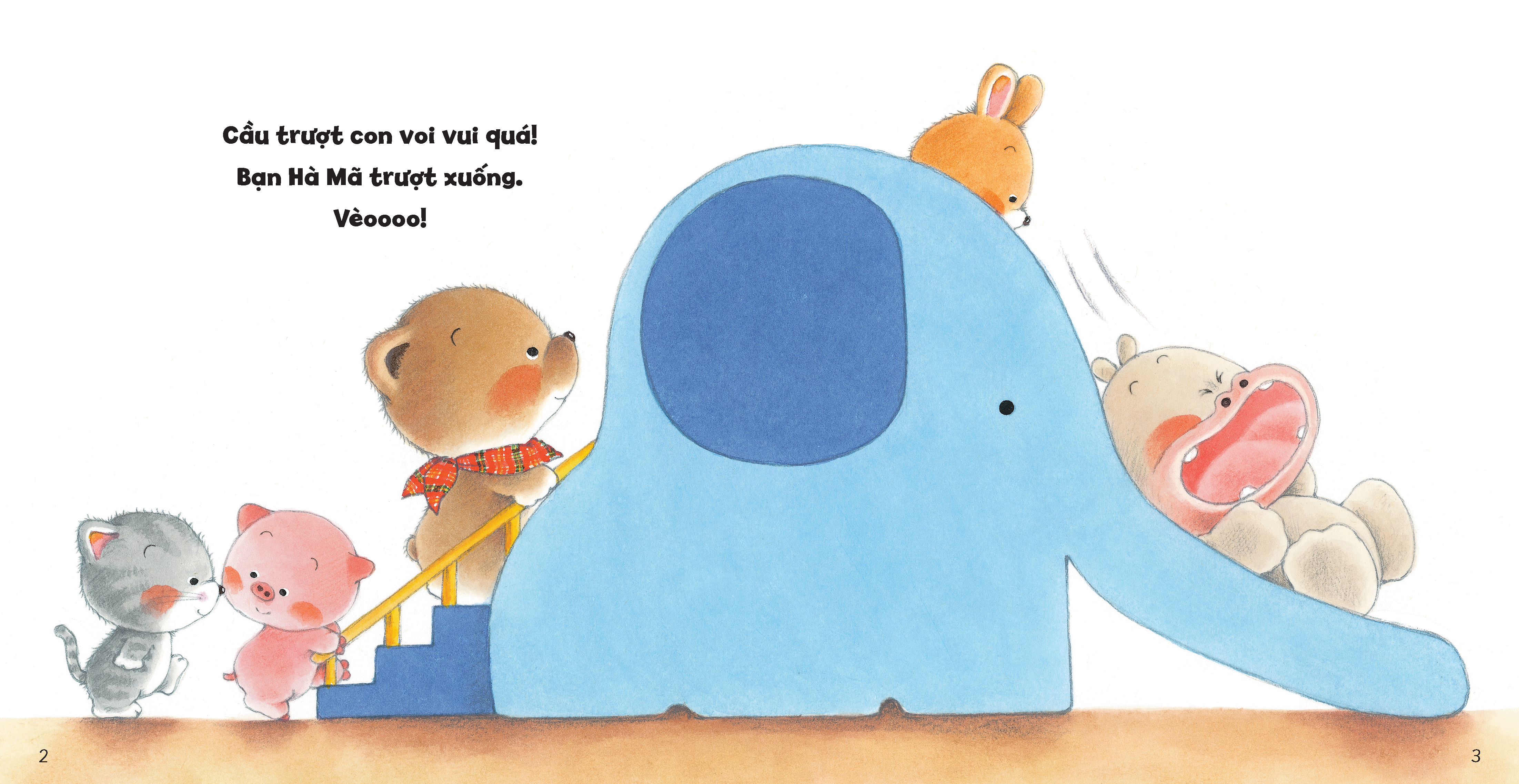 tủ sách ehon cho bé - xếp hàng chờ đến lượt​ - bìa cứng