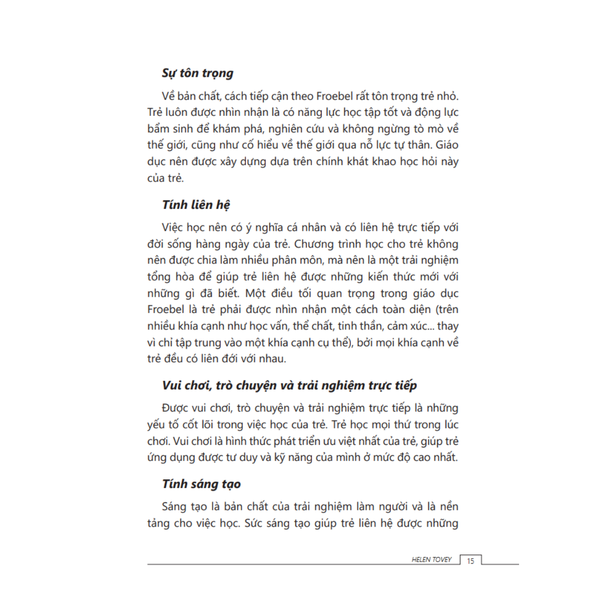 Tủ Sách Giáo Dục Mầm Non IPER - Cẩm Nang Giáo Dục Mầm Non Theo Cách Tiếp Cận Froebel