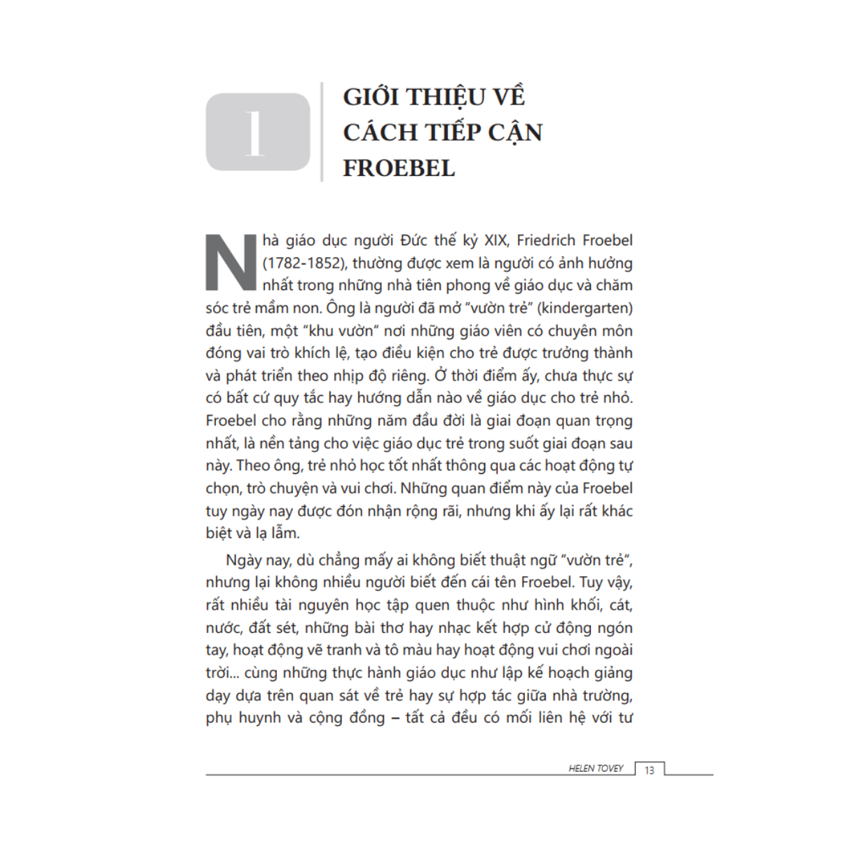 Tủ Sách Giáo Dục Mầm Non IPER - Cẩm Nang Giáo Dục Mầm Non Theo Cách Tiếp Cận Froebel