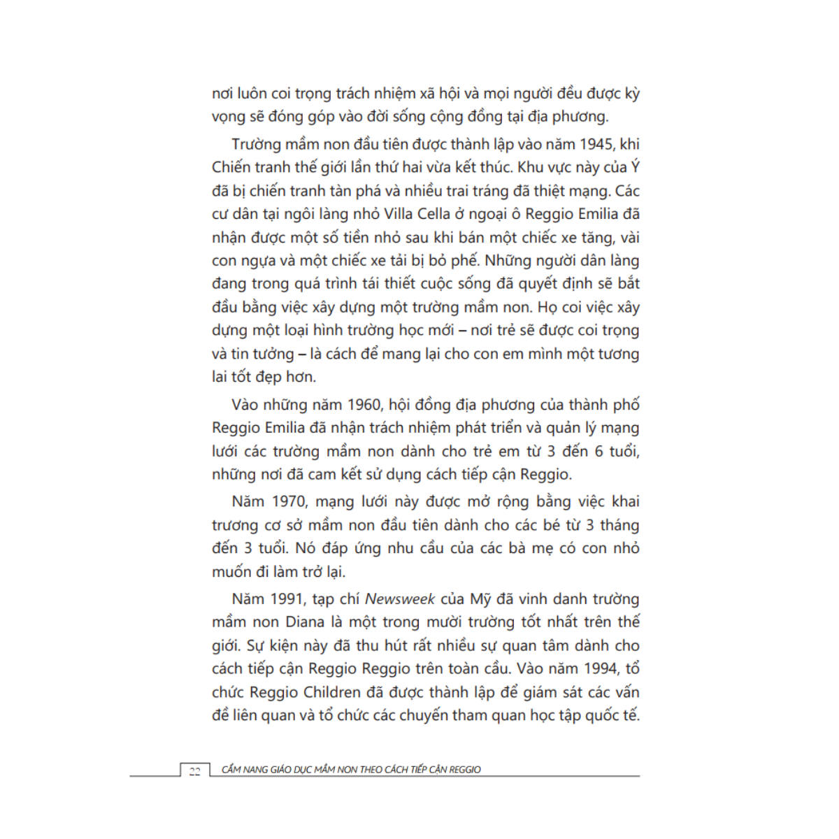 Tủ Sách Giáo Dục Mầm Non IPER - Cẩm Nang Giáo Dục Mầm Non Theo Cách Tiếp Cận Reggio