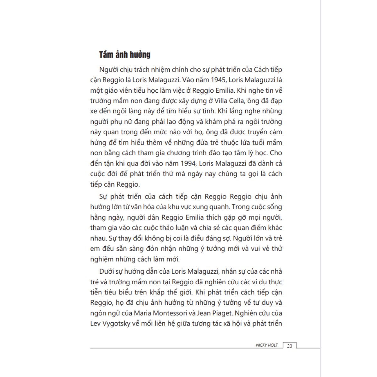 Tủ Sách Giáo Dục Mầm Non IPER - Cẩm Nang Giáo Dục Mầm Non Theo Cách Tiếp Cận Reggio