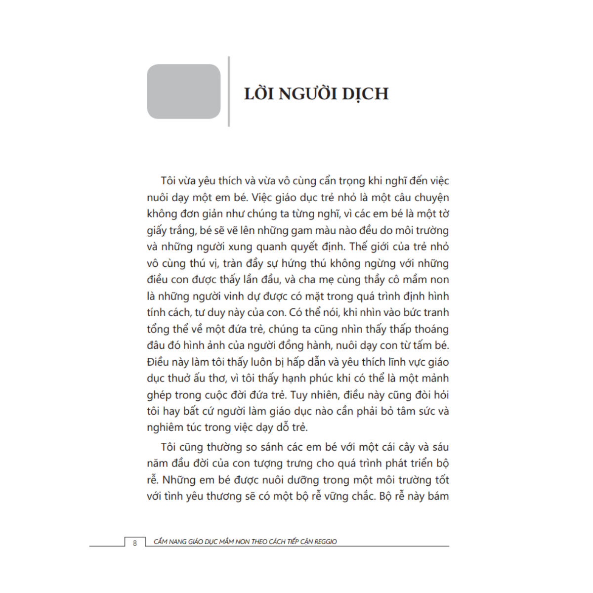 Tủ Sách Giáo Dục Mầm Non IPER - Cẩm Nang Giáo Dục Mầm Non Theo Cách Tiếp Cận Reggio