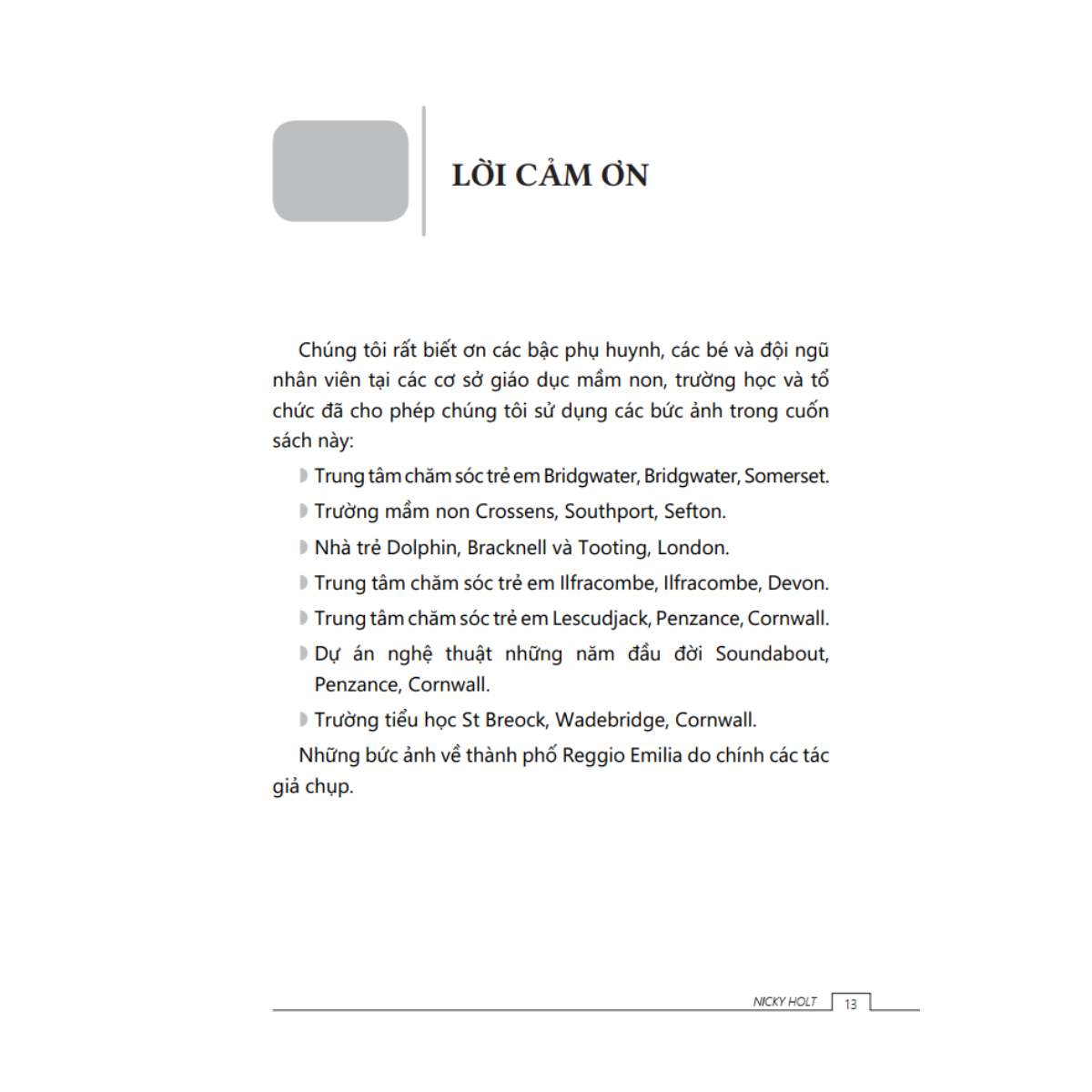 Tủ Sách Giáo Dục Mầm Non IPER - Cẩm Nang Giáo Dục Mầm Non Theo Cách Tiếp Cận Reggio