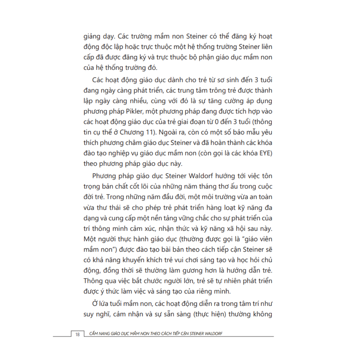 Tủ Sách Giáo Dục Mầm Non IPER - Cẩm Nang Giáo Dục Mầm Non Theo Cách Tiếp Cận Steiner Waldorf