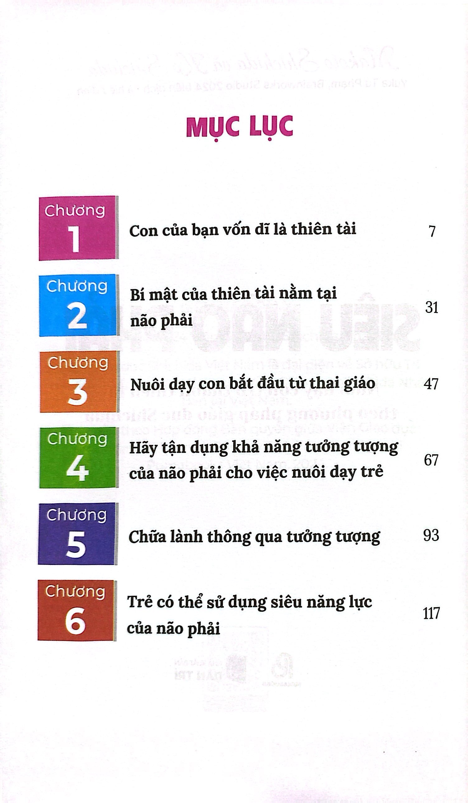 tủ sách giáo dục shichida - siêu não phải - nuôi dạy con trở thành thiên tài theo phương pháp giáo dục shichida