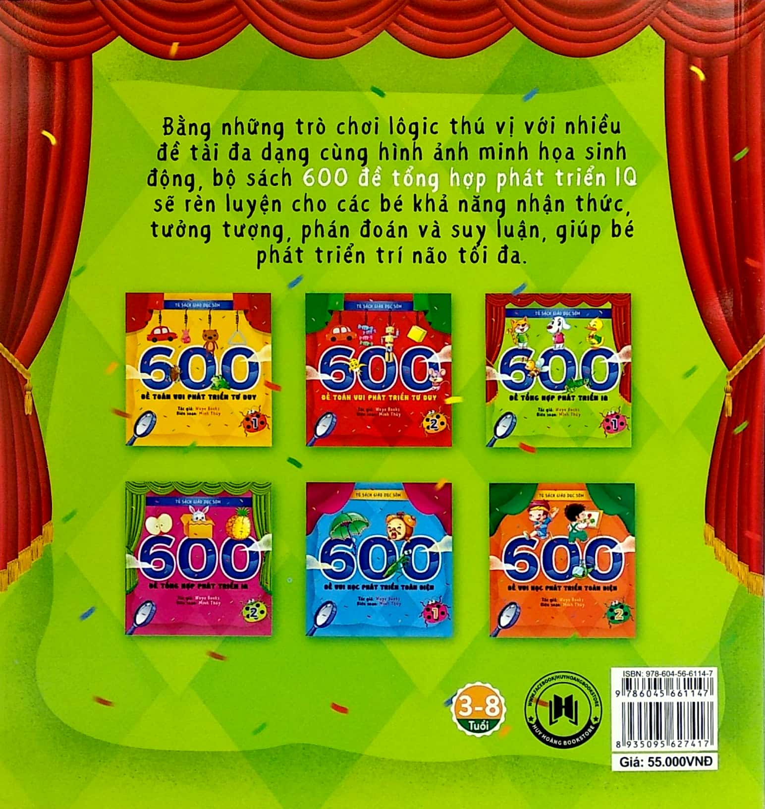 tủ sách giáo dục sớm - 600 đề tổng hợp phát triển iq -1
