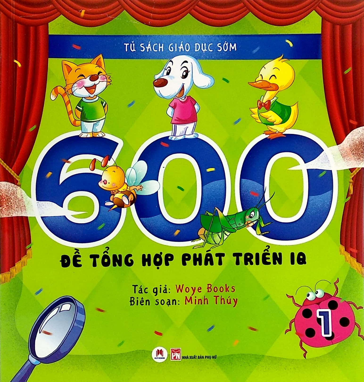 tủ sách giáo dục sớm - 600 đề tổng hợp phát triển iq -1