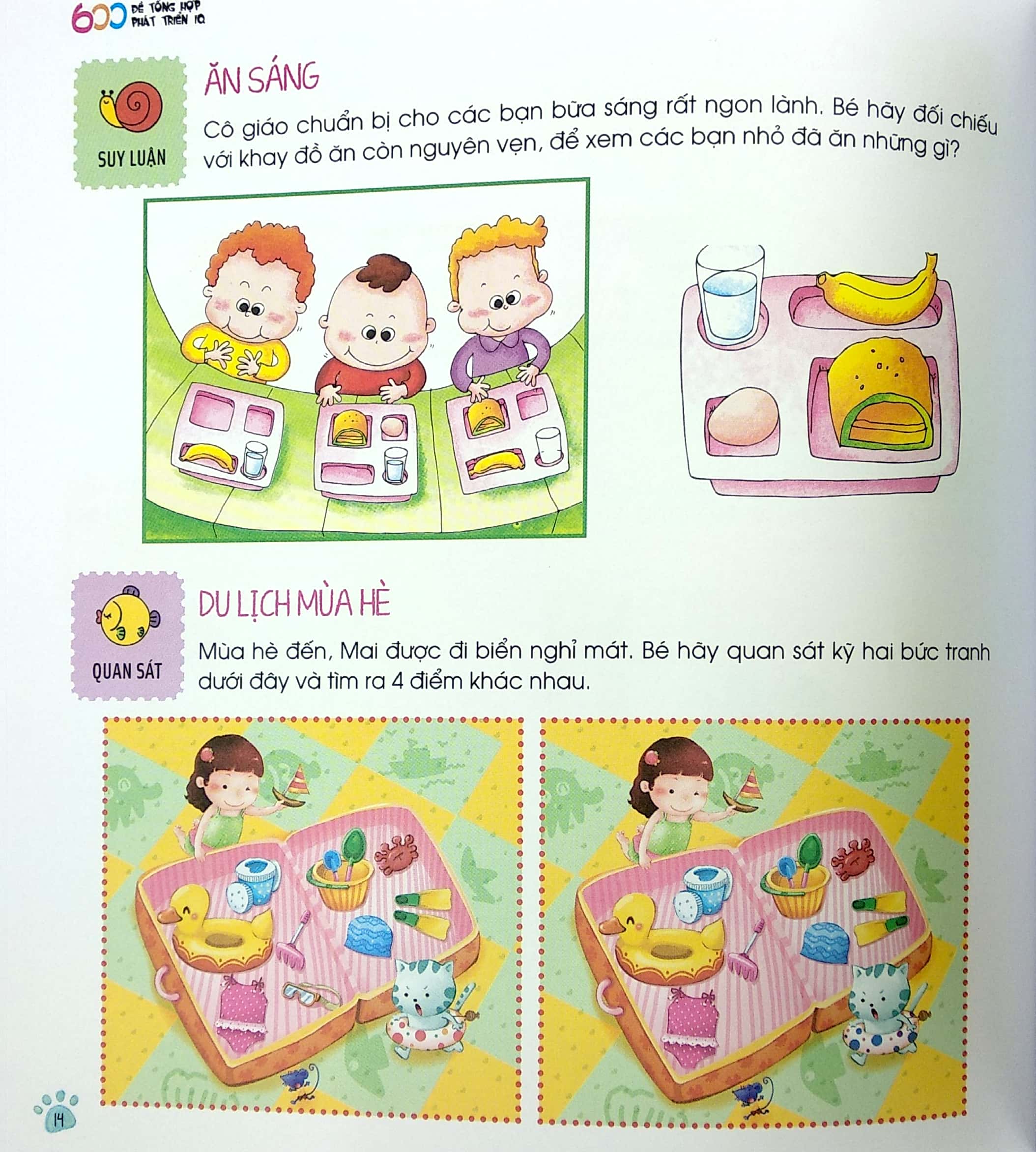 tủ sách giáo dục sớm - 600 đề tổng hợp phát triển iq -2