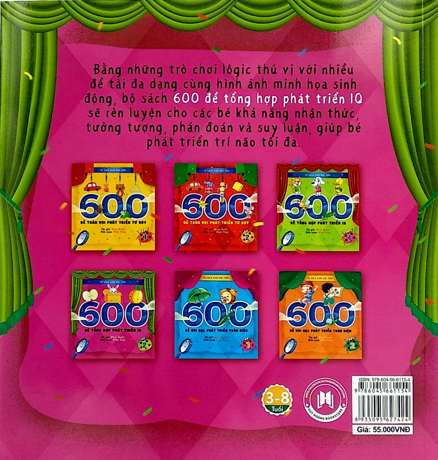 tủ sách giáo dục sớm - 600 đề tổng hợp phát triển iq -2