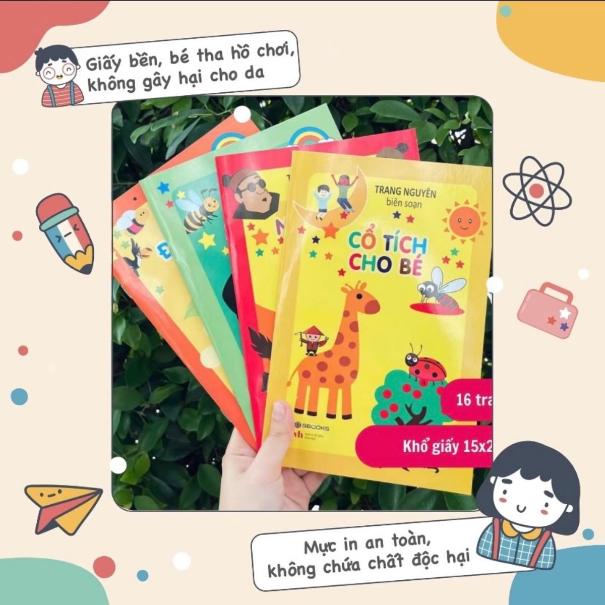 Tu Sach Giao Duc Som Cho Be 0-6 Tuoi: Dong Dao - Cau Do - Truyen Co Tich - Ngu Ngon (Bo 4 Cuon)