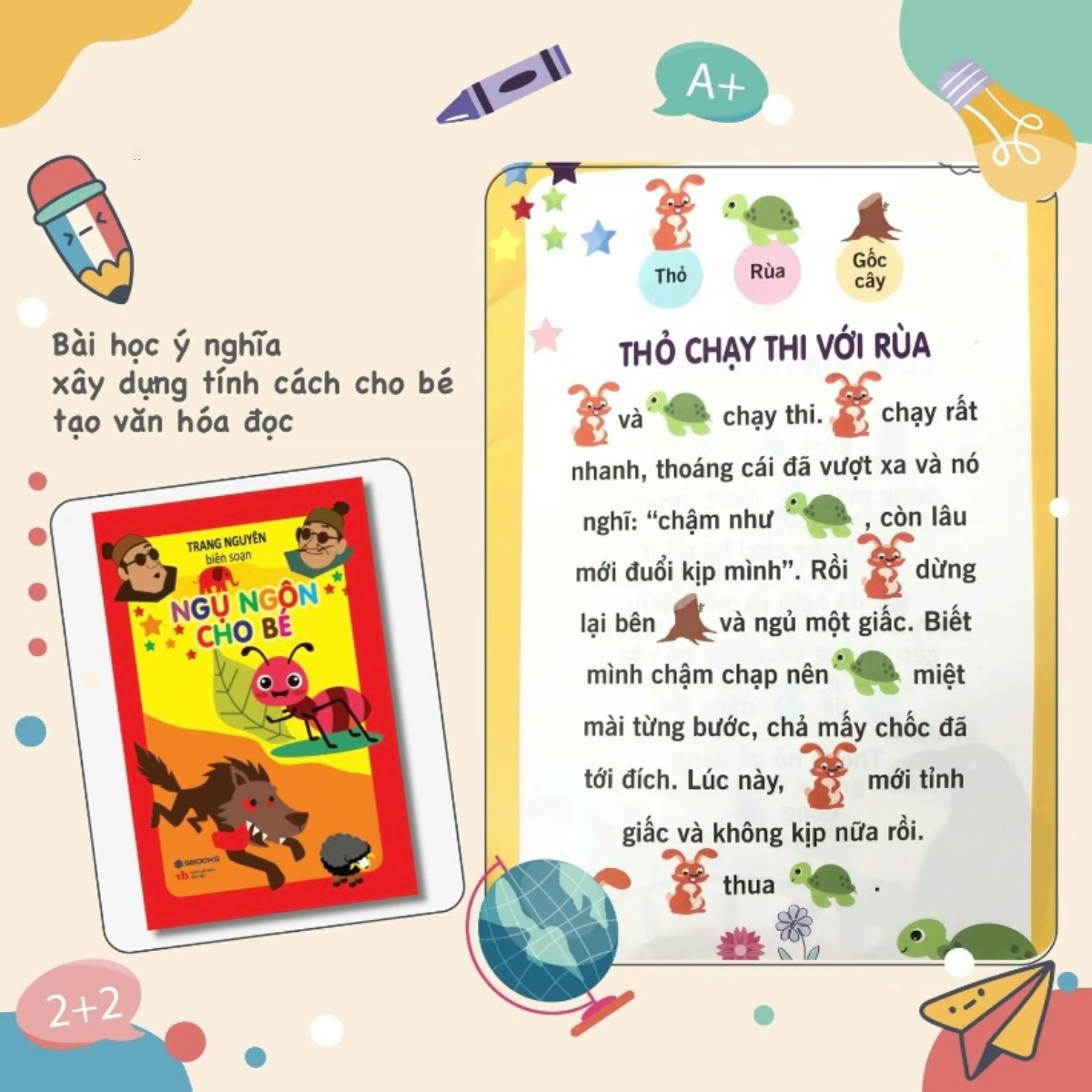 Tu Sach Giao Duc Som Cho Be 0-6 Tuoi: Dong Dao - Cau Do - Truyen Co Tich - Ngu Ngon (Bo 4 Cuon)