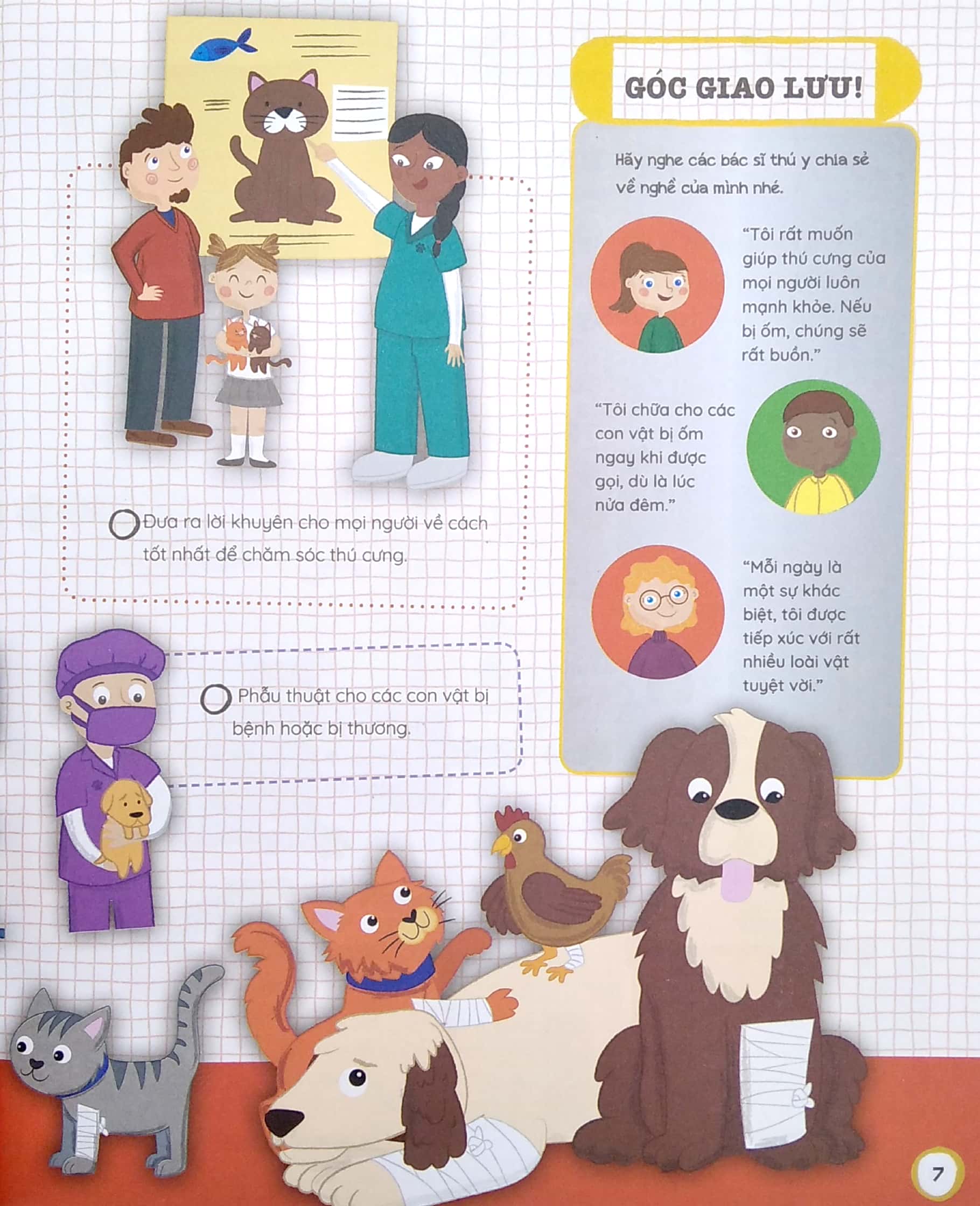 tủ sách giáo dục stem: bác sĩ thú y tập sự