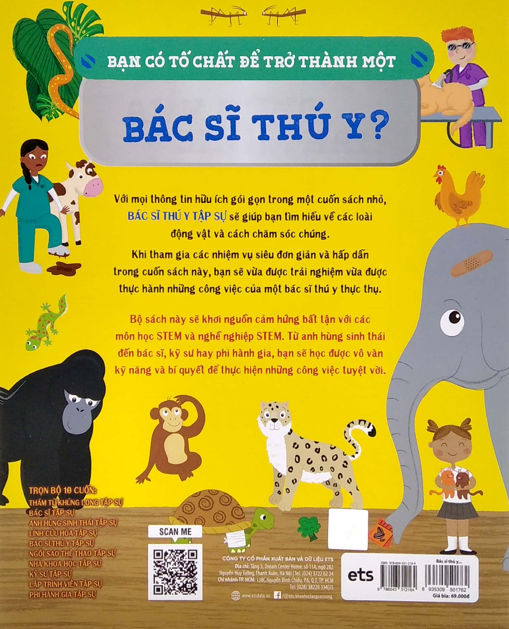 tủ sách giáo dục stem: bác sĩ thú y tập sự