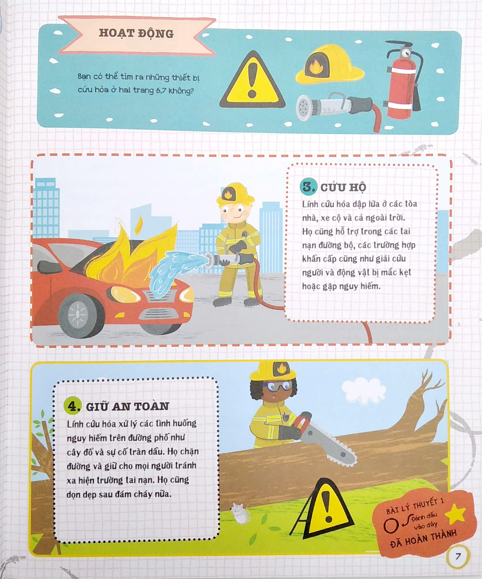 tủ sách giáo dục stem: lính cứu hỏa tập sự