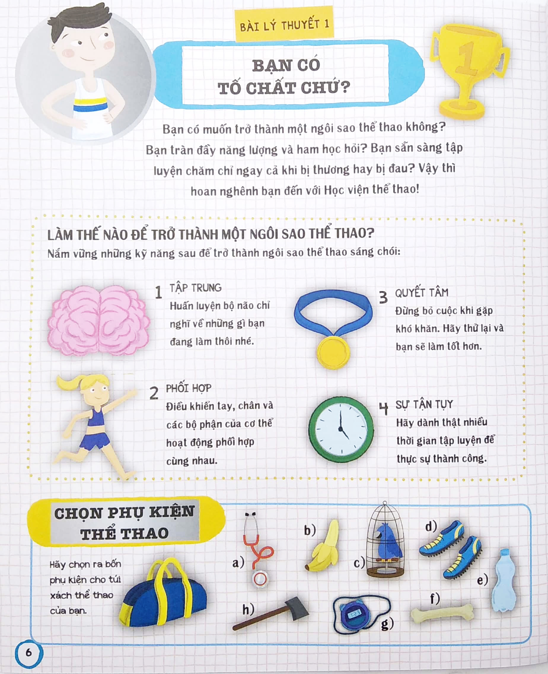 tủ sách giáo dục stem: ngôi sao thể thao tập sự