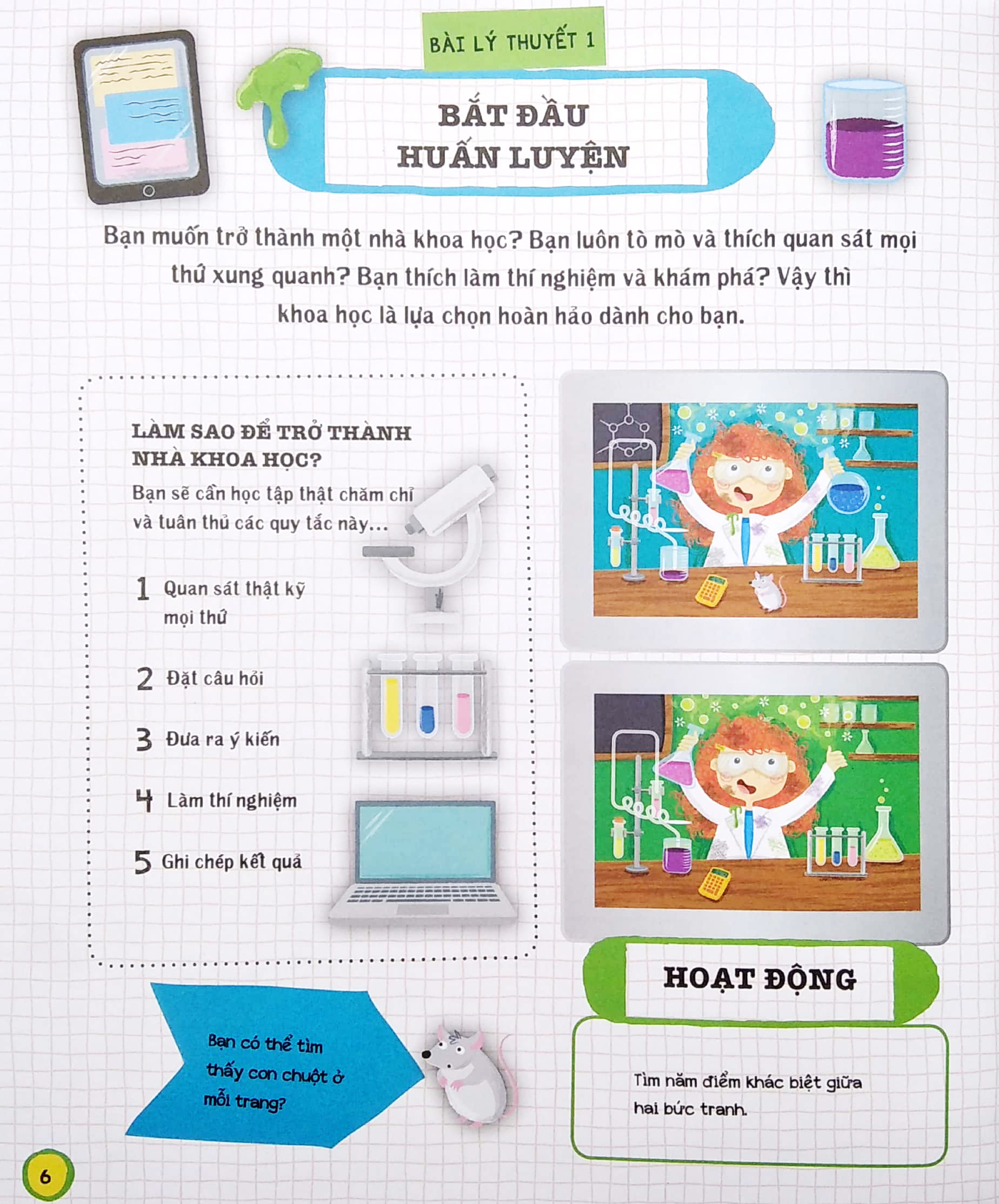 tủ sách giáo dục stem: nhà khoa học tập sự