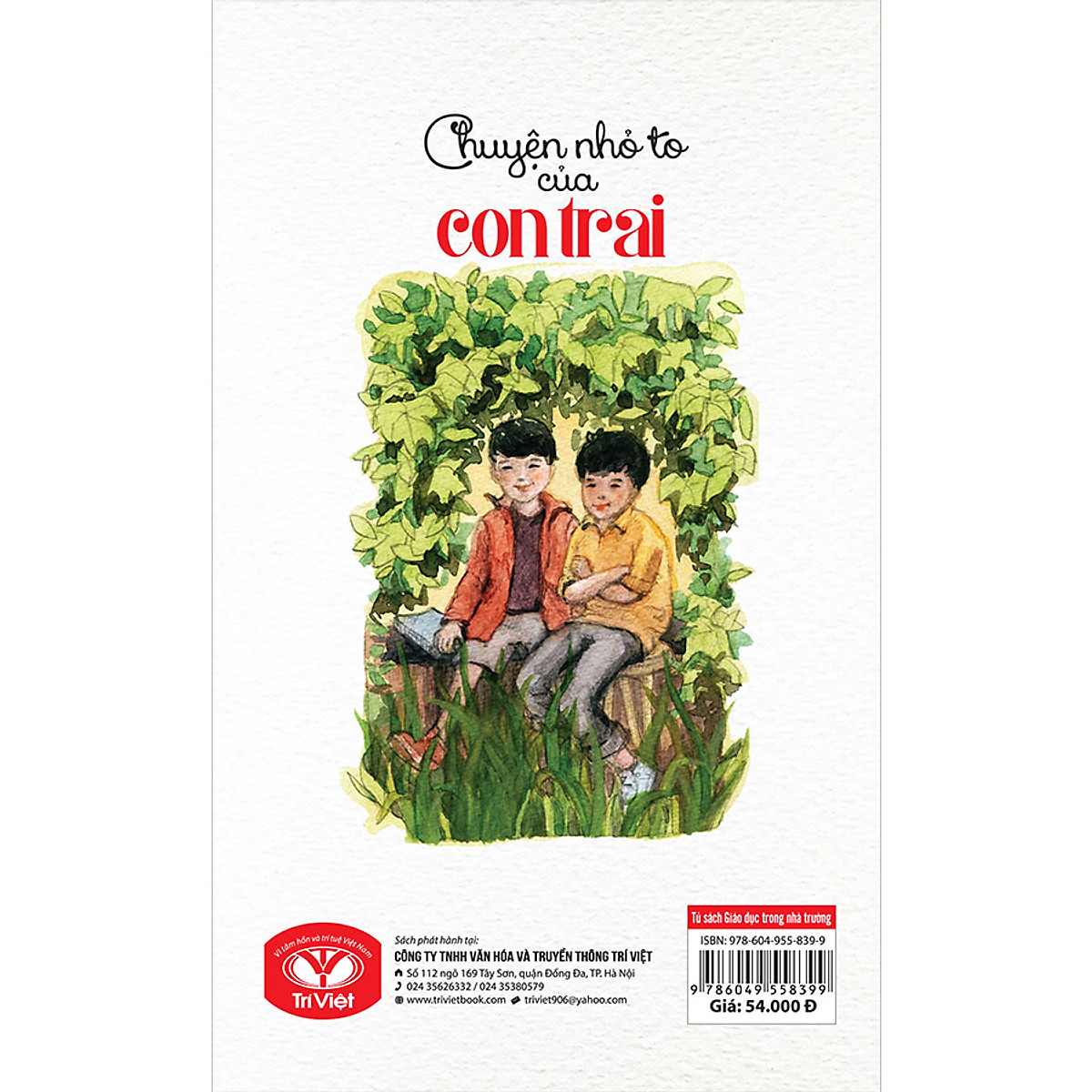 tủ sách giáo dục trong nhà trường - chuyện nhỏ to của con trai