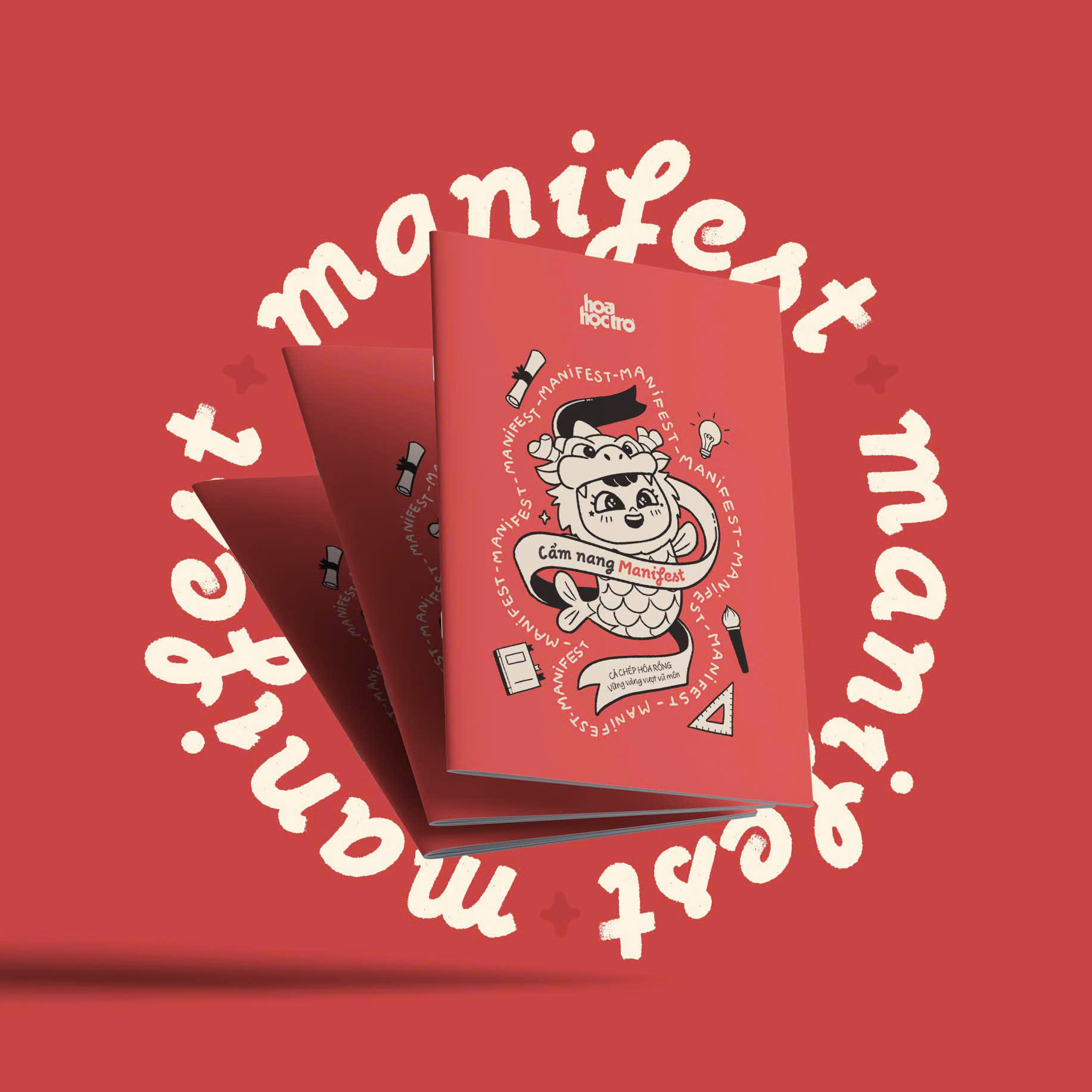 tủ sách gõ cửa tương lai - học gì để dẫn đầu - cá chép hóa rồng - vững vàng vượt vũ môn - tặng kèm sổ tay manifest