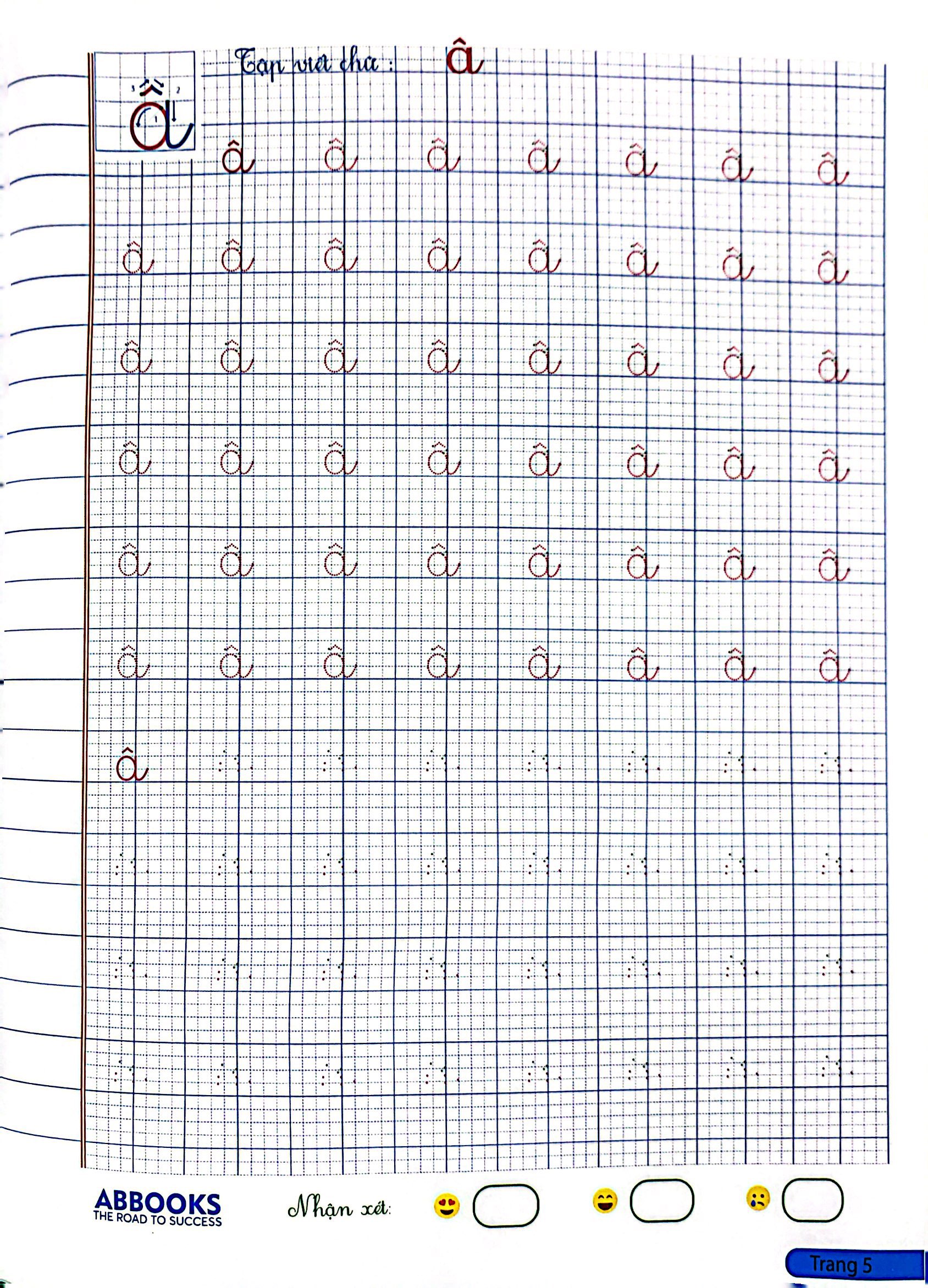 tủ sách hoa trạng nguyên - bé chuẩn bị vào lớp 1 - khởi đầu tập viết - hướng dẫn chi tiết - chữ cái, chữ ghép và số