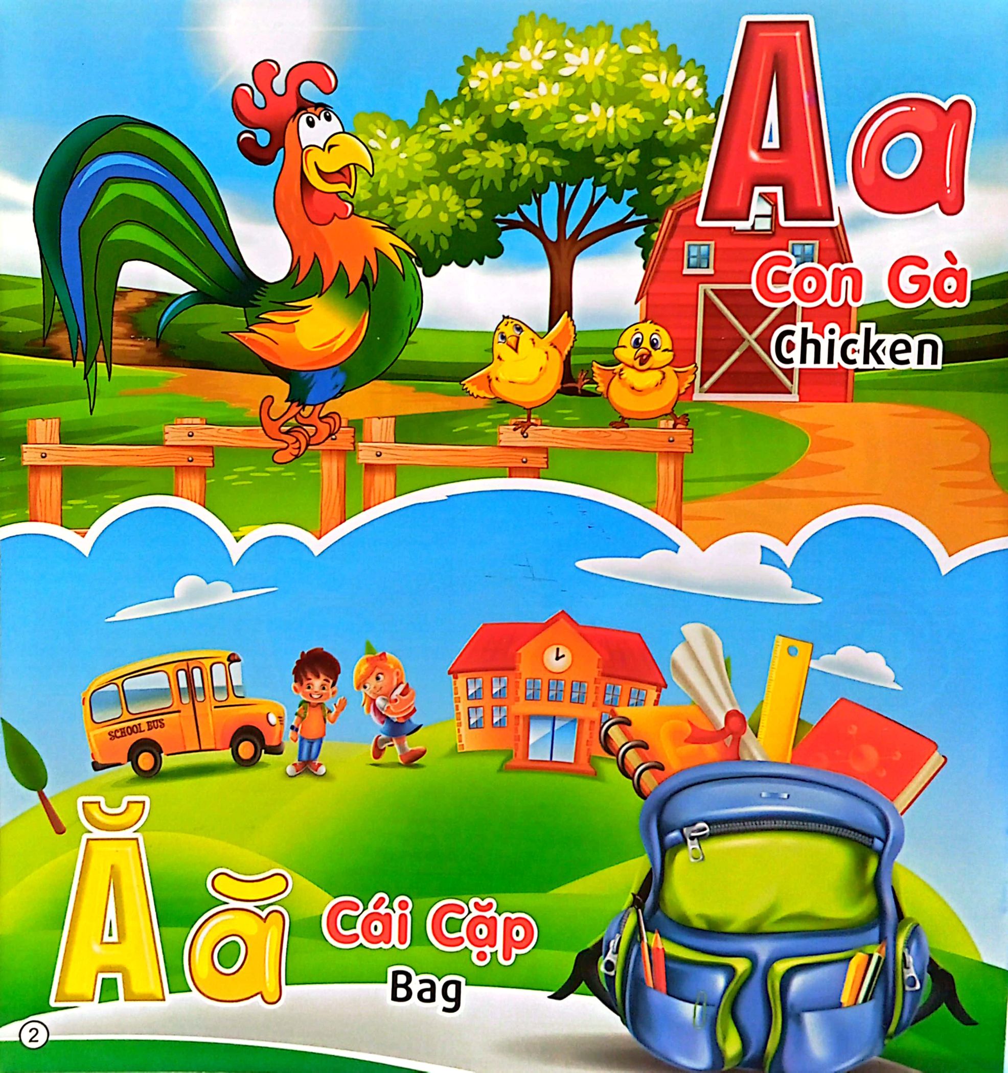 tủ sách học tiếng anh bằng hình - su su nhận biết - chữ cái