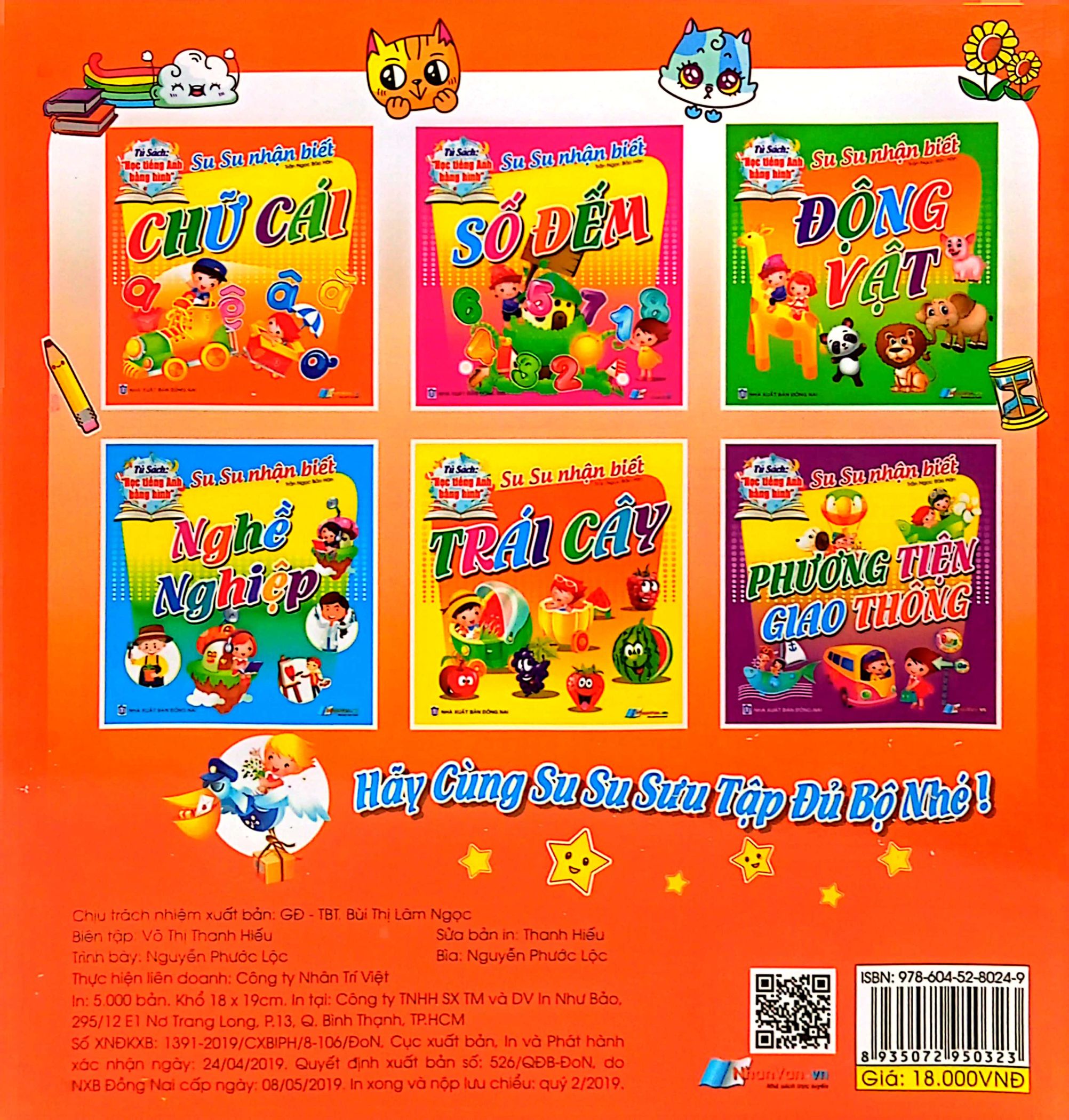 tủ sách học tiếng anh bằng hình - su su nhận biết - chữ cái