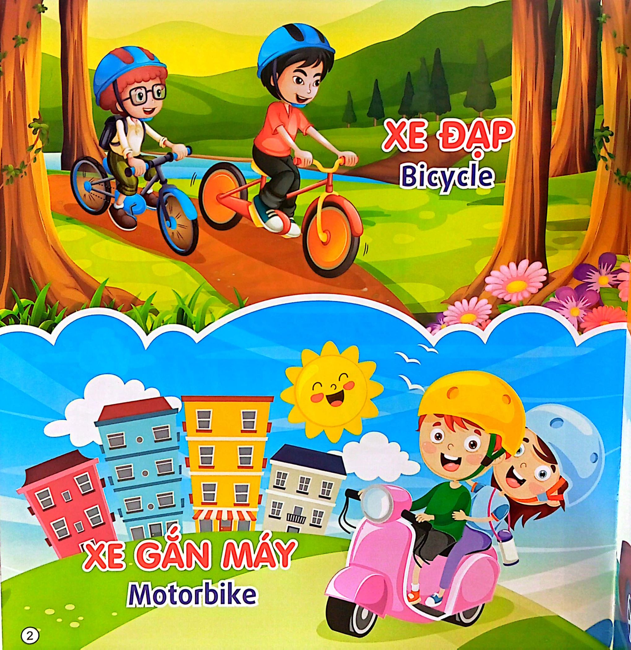 tủ sách học tiếng anh bằng hình - su su nhận biết - phương tiện giao thông