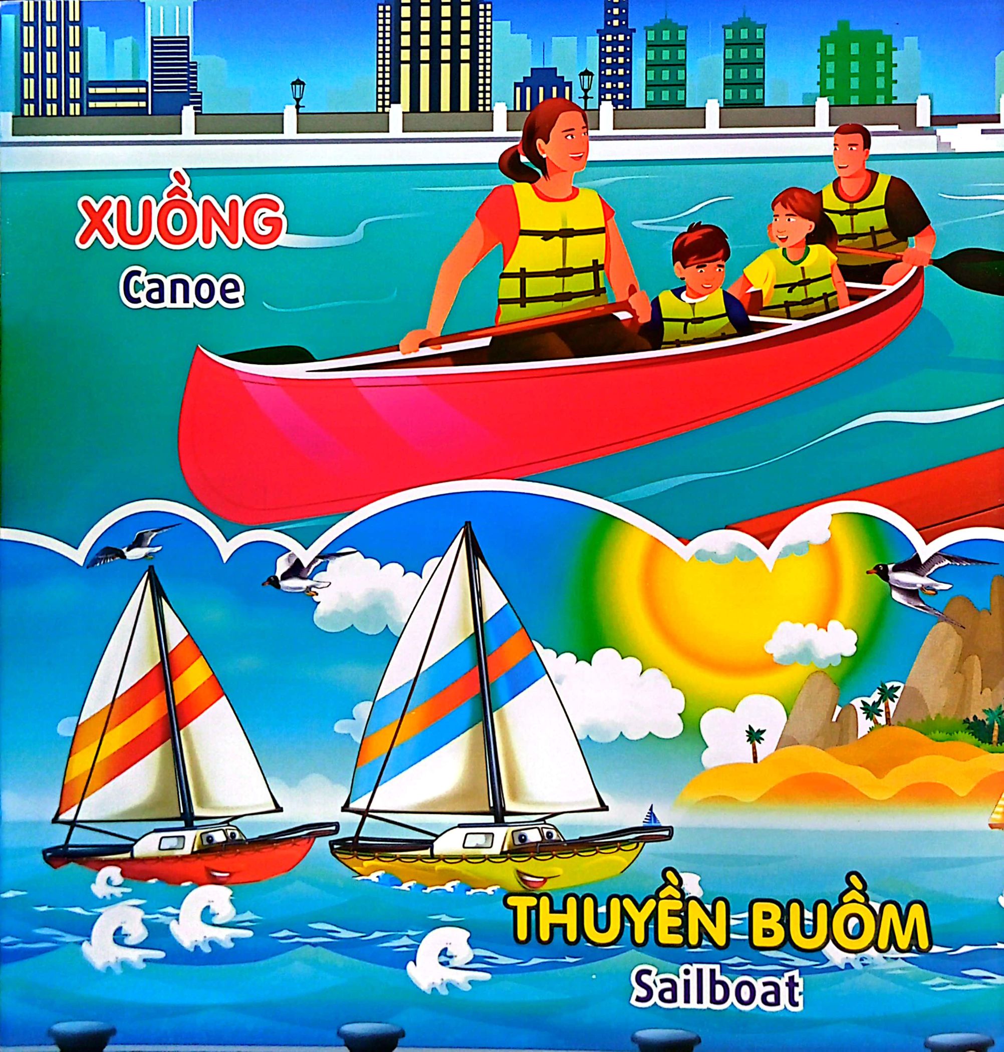 tủ sách học tiếng anh bằng hình - su su nhận biết - phương tiện giao thông