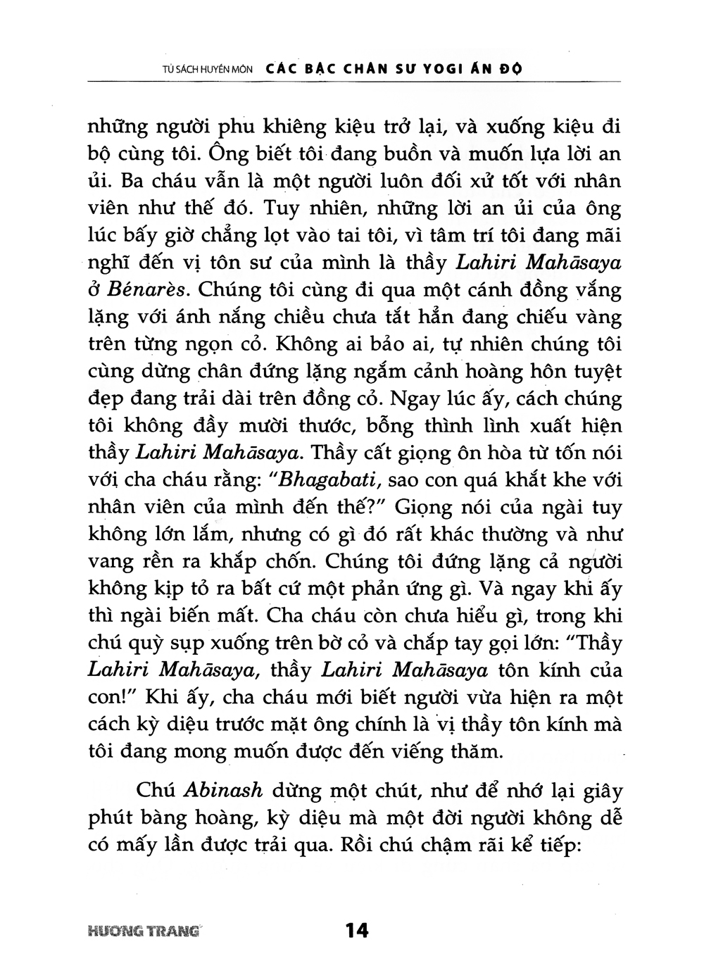 tủ sách huyền môn - các bậc chân sư yogi ấn độ