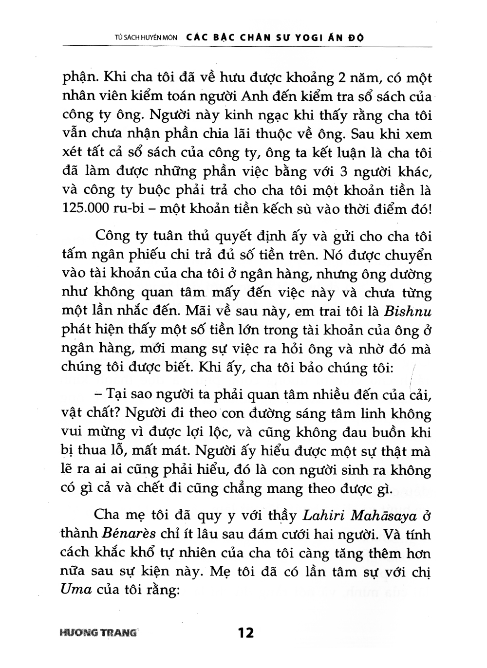 tủ sách huyền môn - các bậc chân sư yogi ấn độ