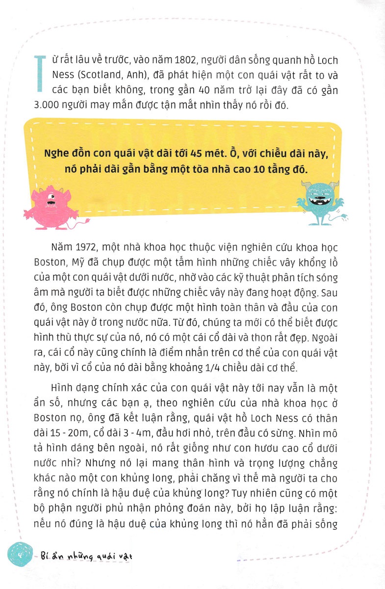 tủ sách khám phá - bí ẩn những quái vật đáng sợ