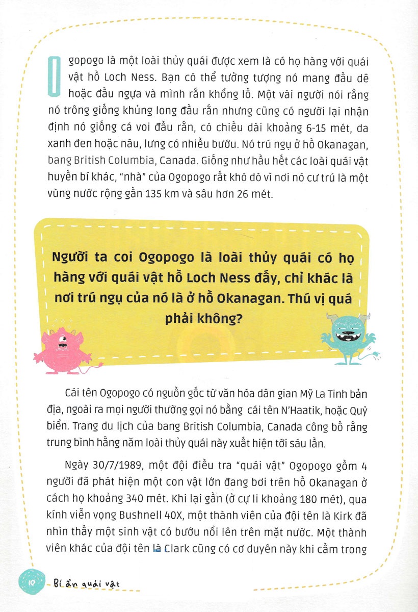 tủ sách khám phá - bí ẩn những quái vật đáng sợ