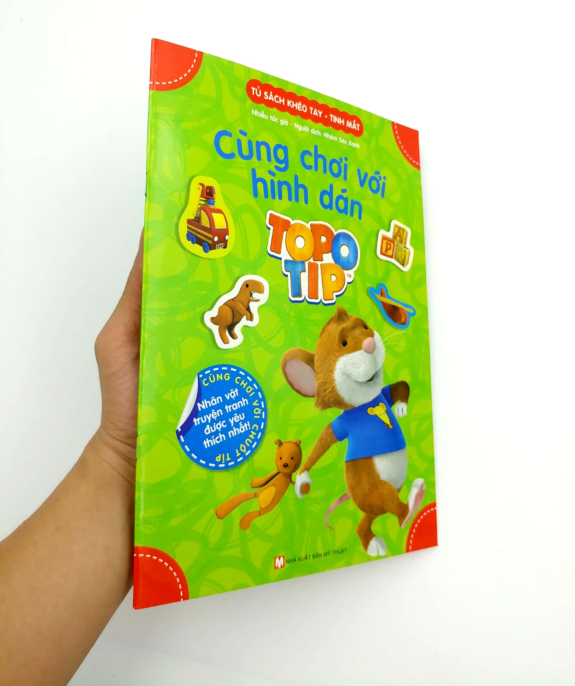 tủ sách khéo tay - tinh mắt: cùng chơi với hình dán topo tip