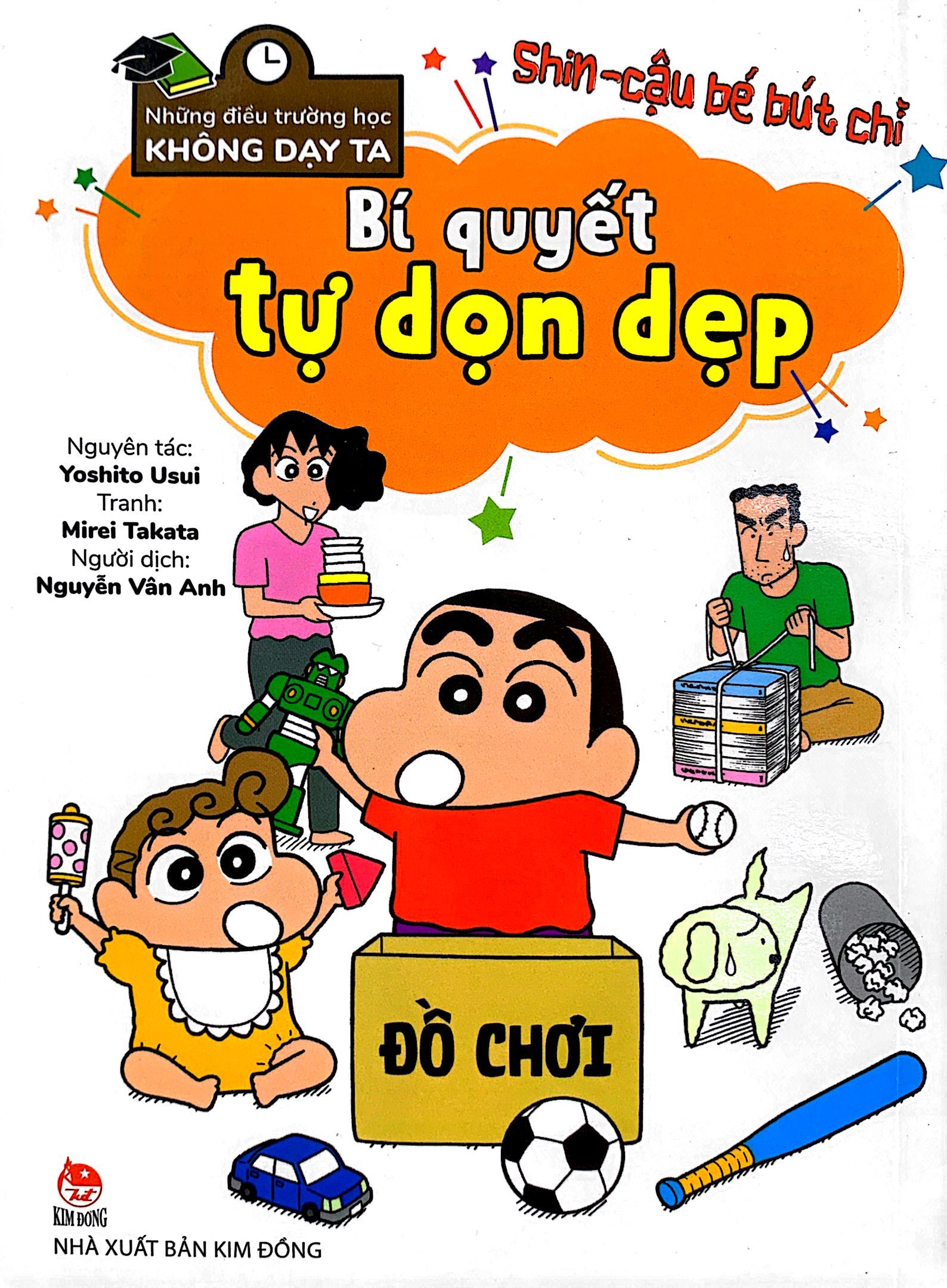 tủ sách khoa học - shin - cậu bé bút chì - những điều trường học không dạy ta - bí quyết tự dọn dẹp