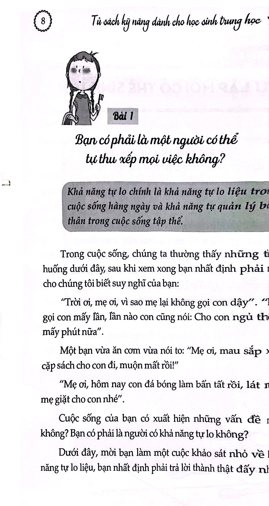 tủ sách kỹ năng dành cho học sinh trung học - tự lập không hề khó