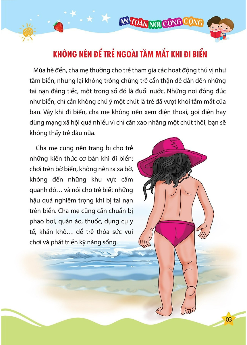 tủ sách kỹ năng sống cho trẻ - kỹ năng an toàn nơi công cộng