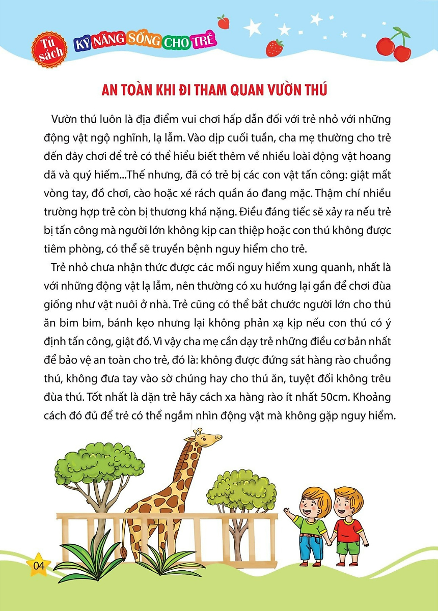 tủ sách kỹ năng sống cho trẻ - kỹ năng an toàn nơi công cộng