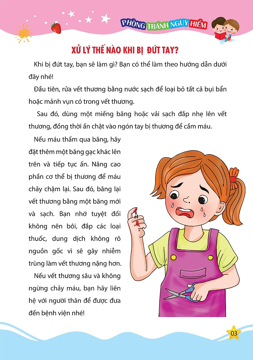 tủ sách kỹ năng sống cho trẻ - kỹ năng phòng tránh nguy hiểm