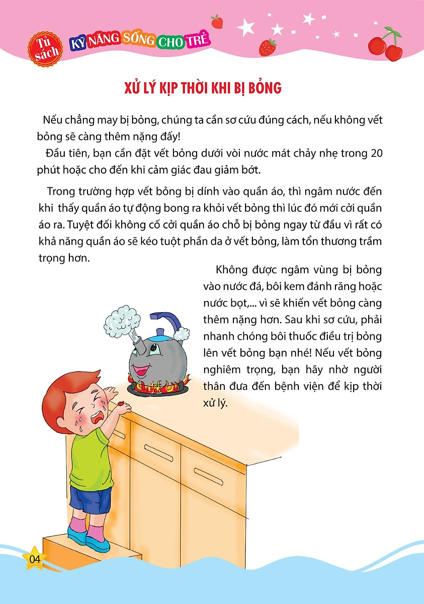 tủ sách kỹ năng sống cho trẻ - kỹ năng phòng tránh nguy hiểm