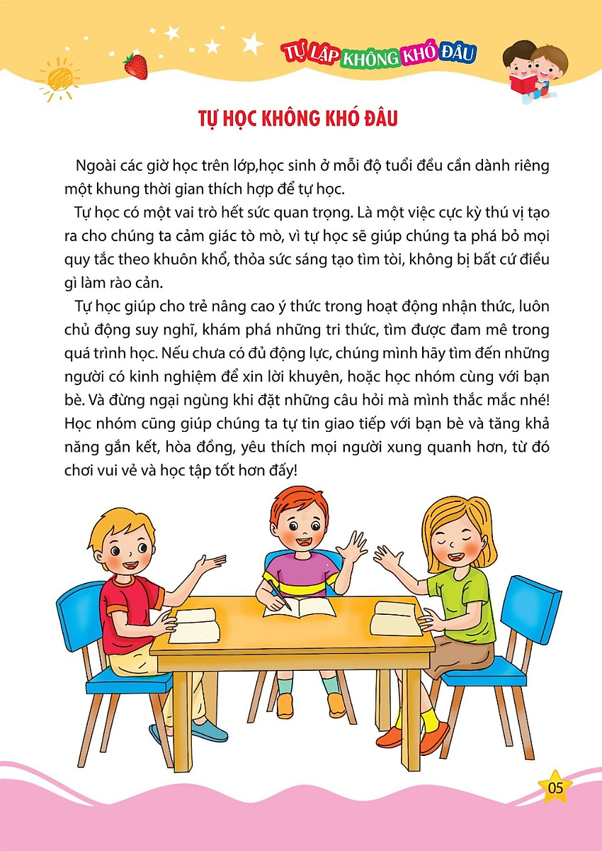 tủ sách kỹ năng sống cho trẻ - kỹ năng tự lập không khó đâu