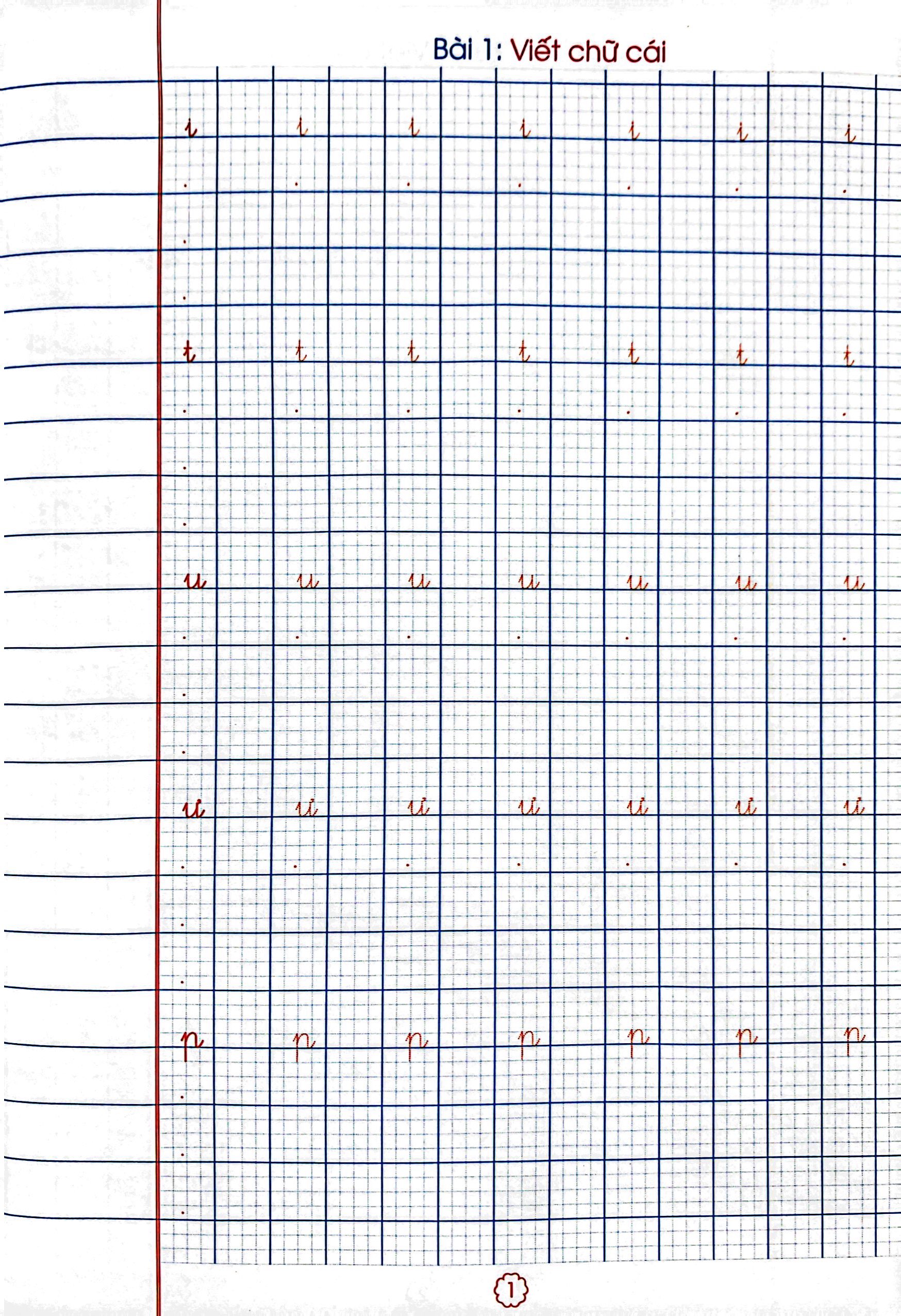 tủ sách luyện chữ của bé - luyện viết chữ đẹp