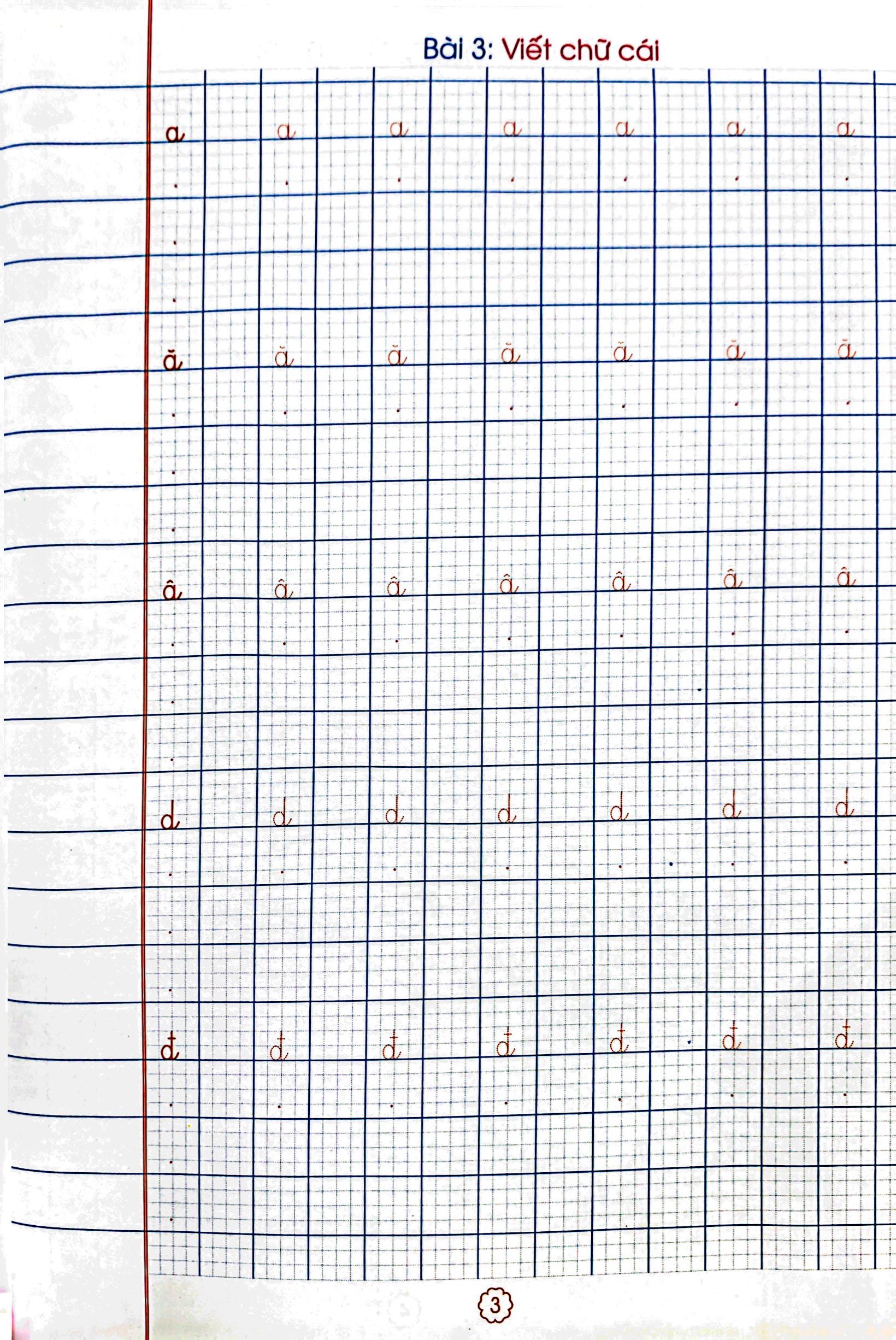 tủ sách luyện chữ của bé - luyện viết chữ đẹp