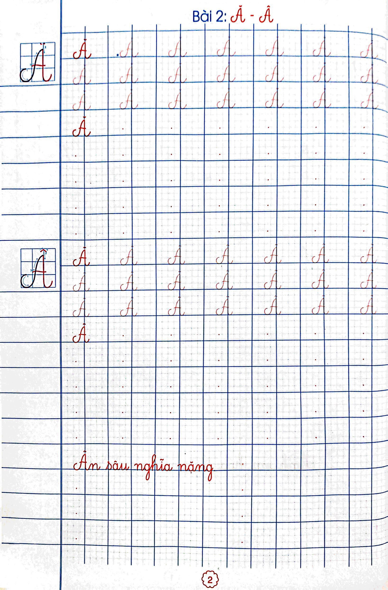 tủ sách luyện chữ của bé - luyện viết chữ hoa