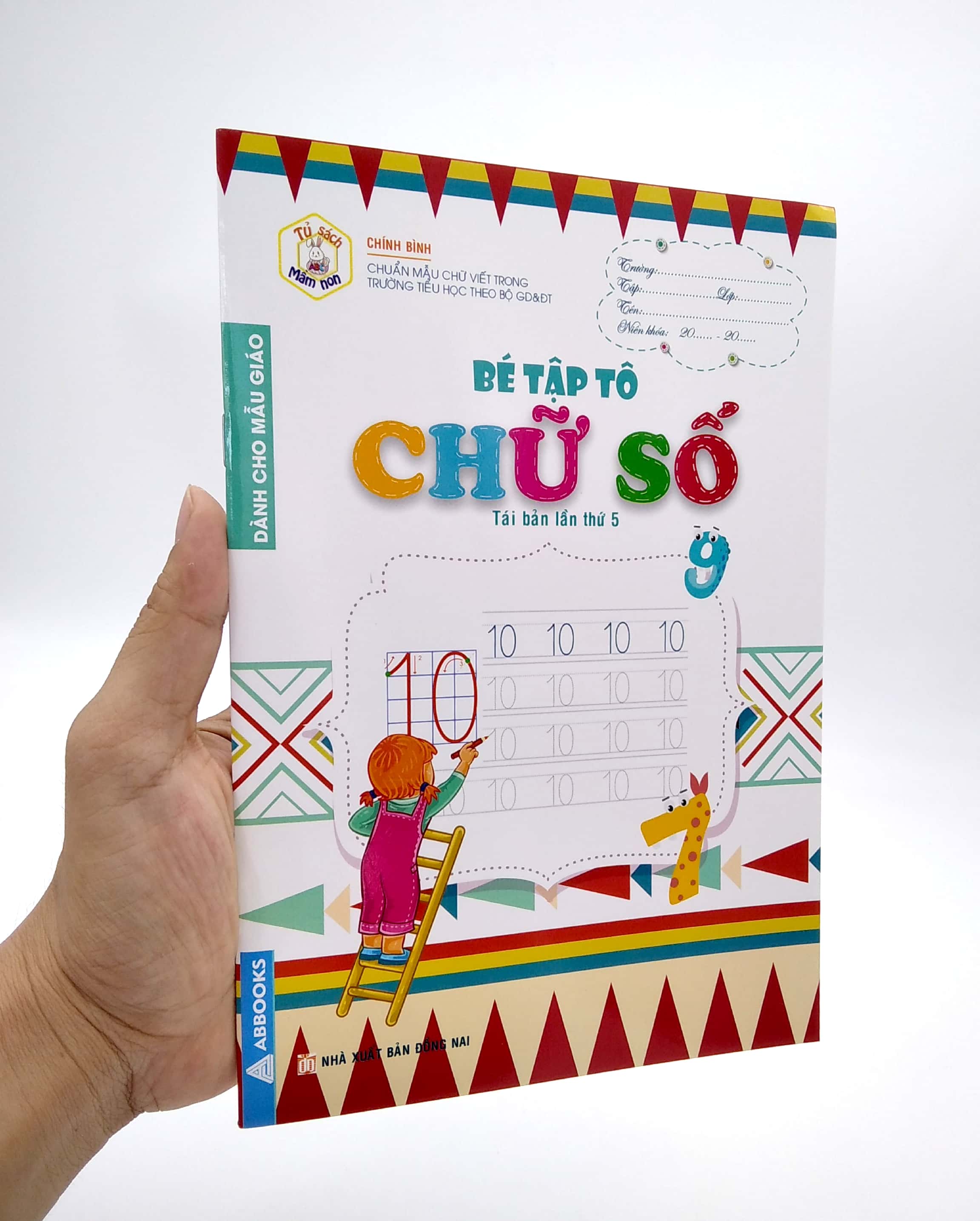 tủ sách mầm non - bé tập tô - chữ số